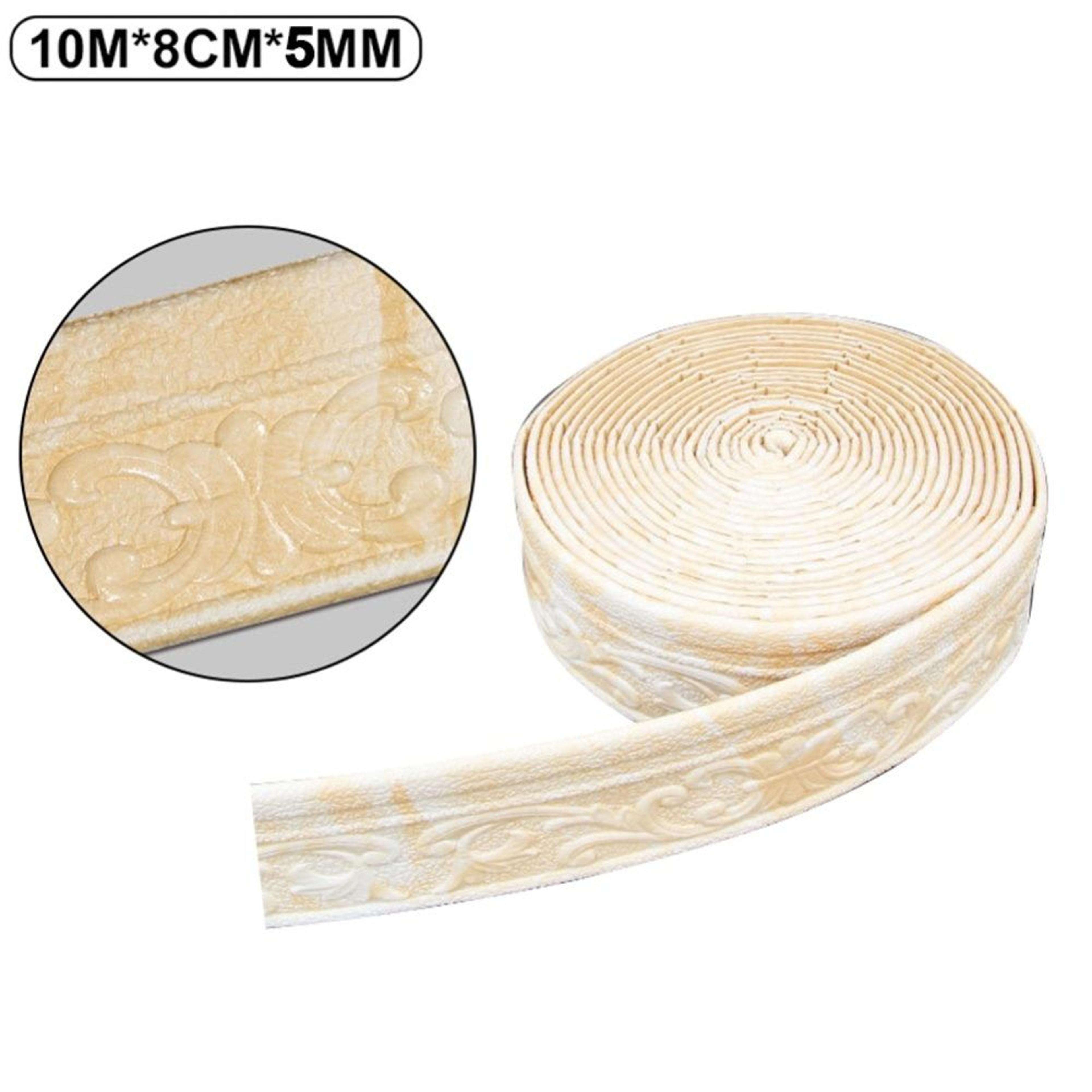 SelfAdhesive Wall Trim Flexible 3D Wallpaper Border For Skirting And TV Backgrounds 9