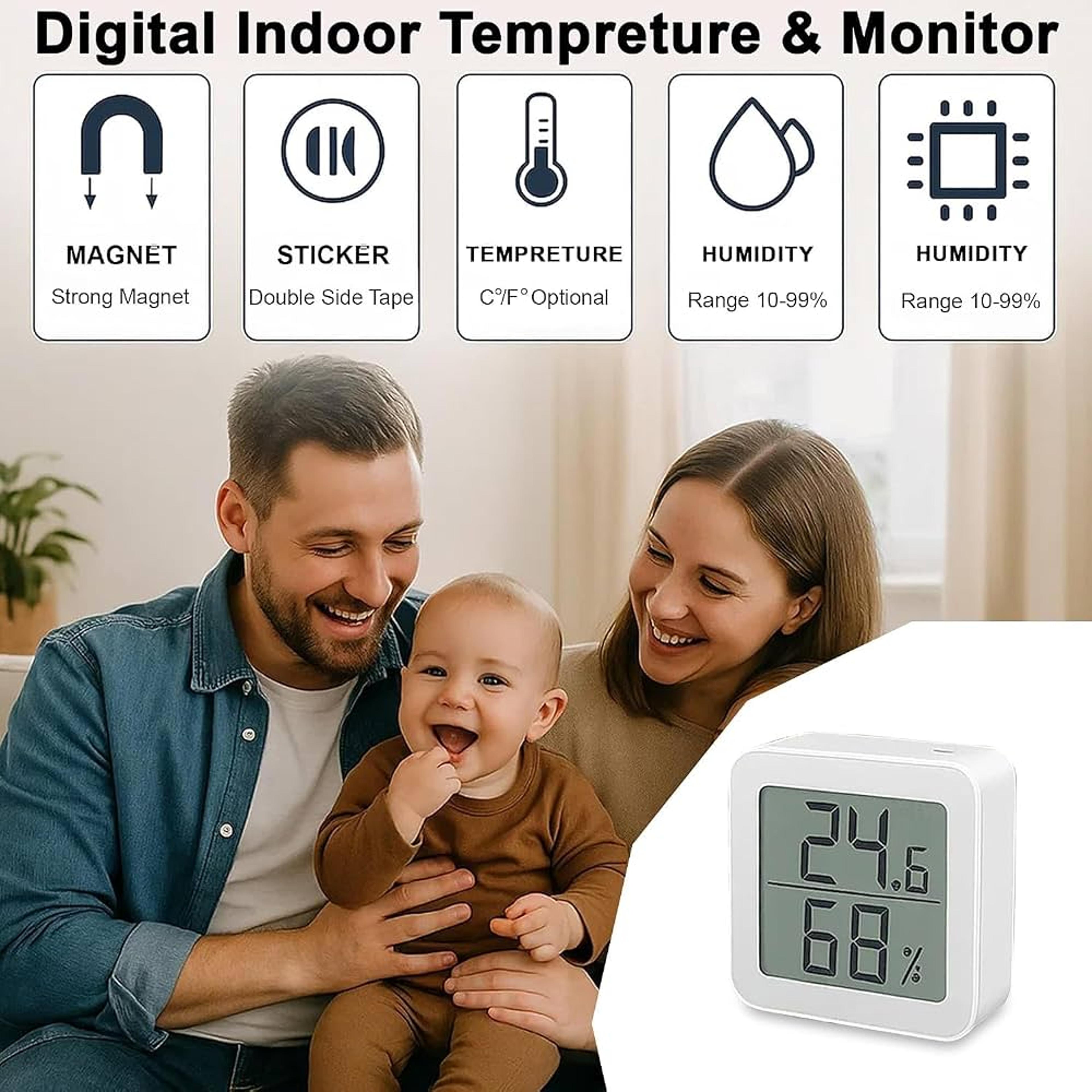 Mini Digital Thermometer Hygrometer LCD Room Temperature And Humidity Monitor 3