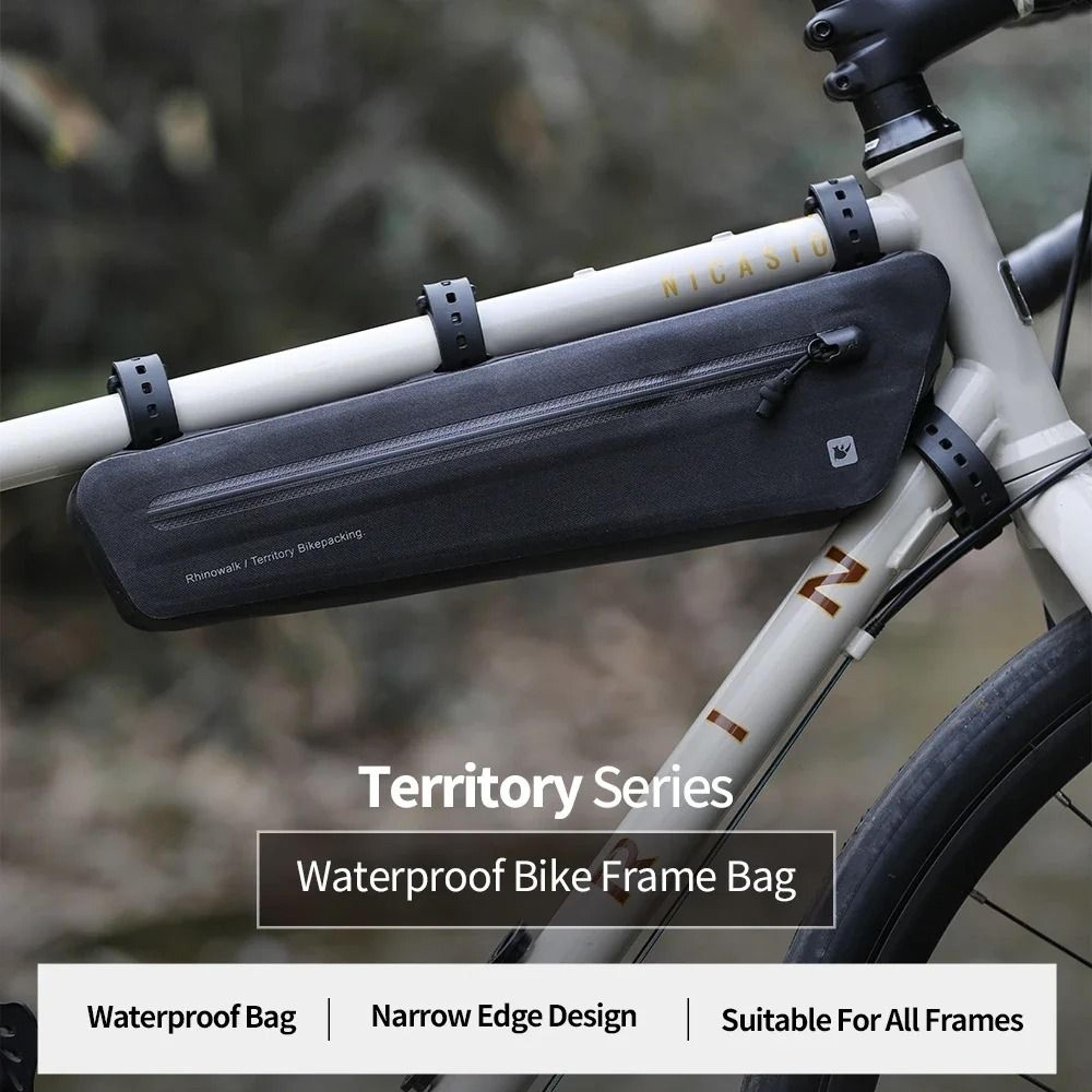13L19L Waterproof Bike Frame Bag Slim Triangle Storage For MTB Road And Gravel Bikes 6