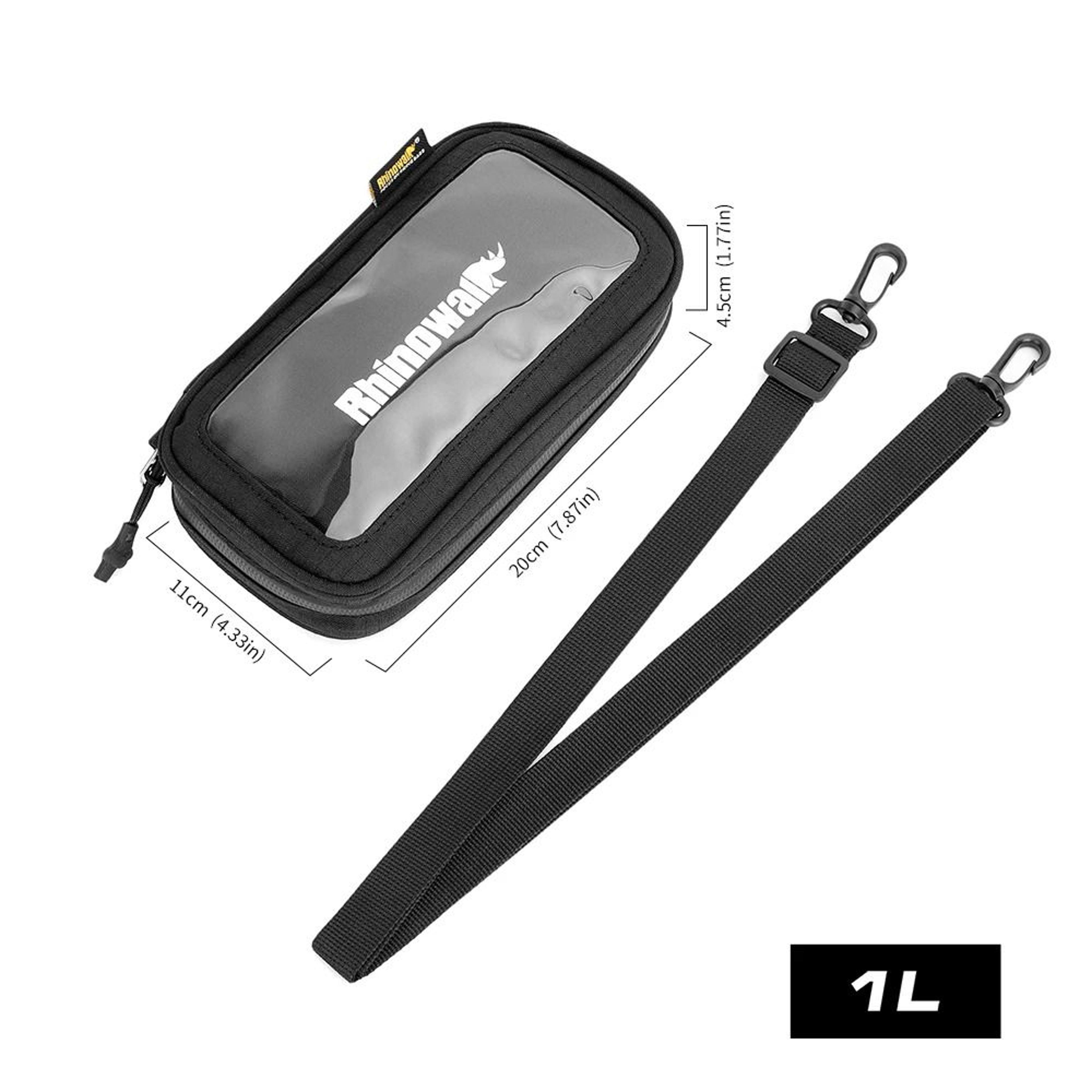 1L Motorcycle Phone Bag MOLLE Navigation Pouch For Up To 7Inch Phones 0