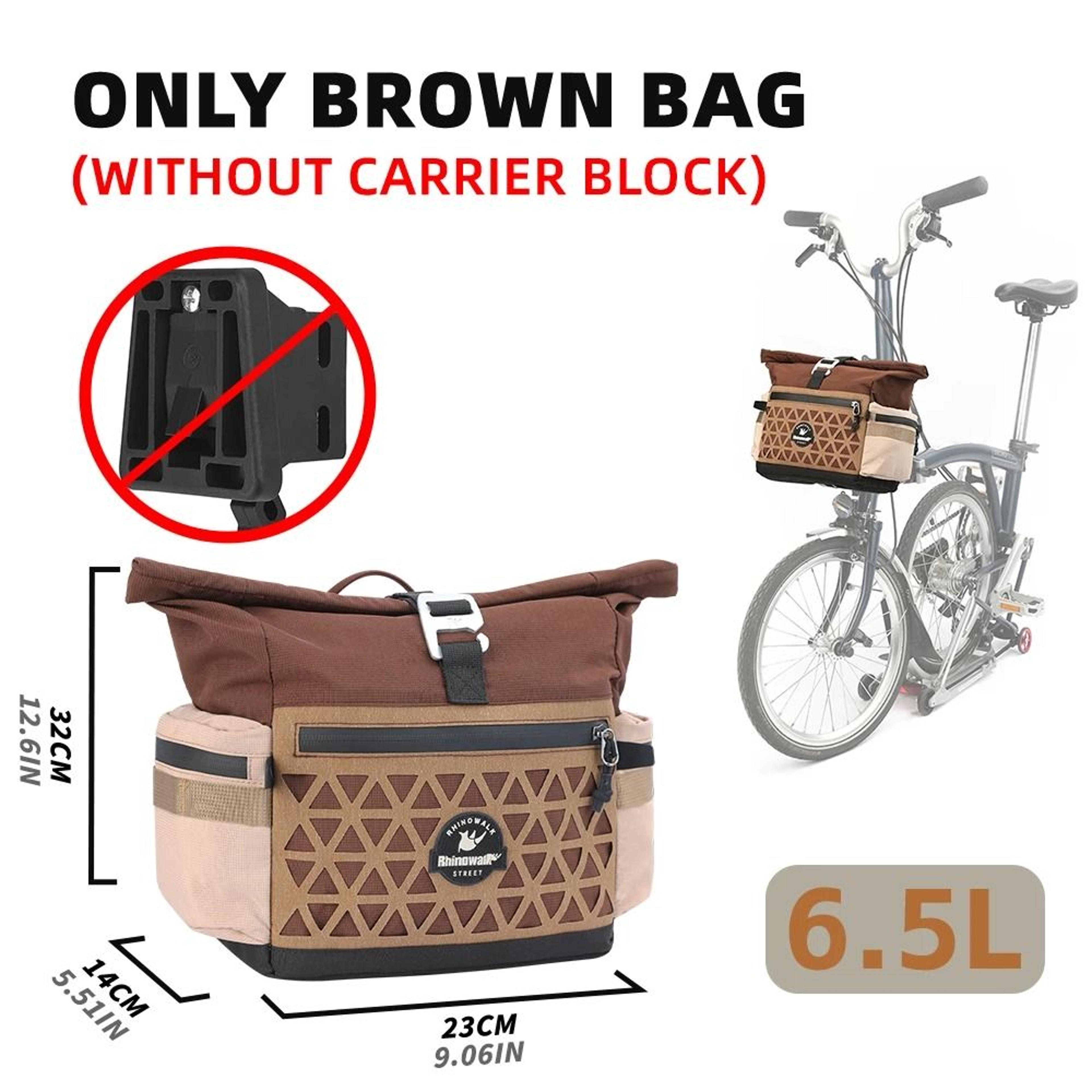 65L Bike Handlebar Bag Quick Release Commuter Storage Pack 4
