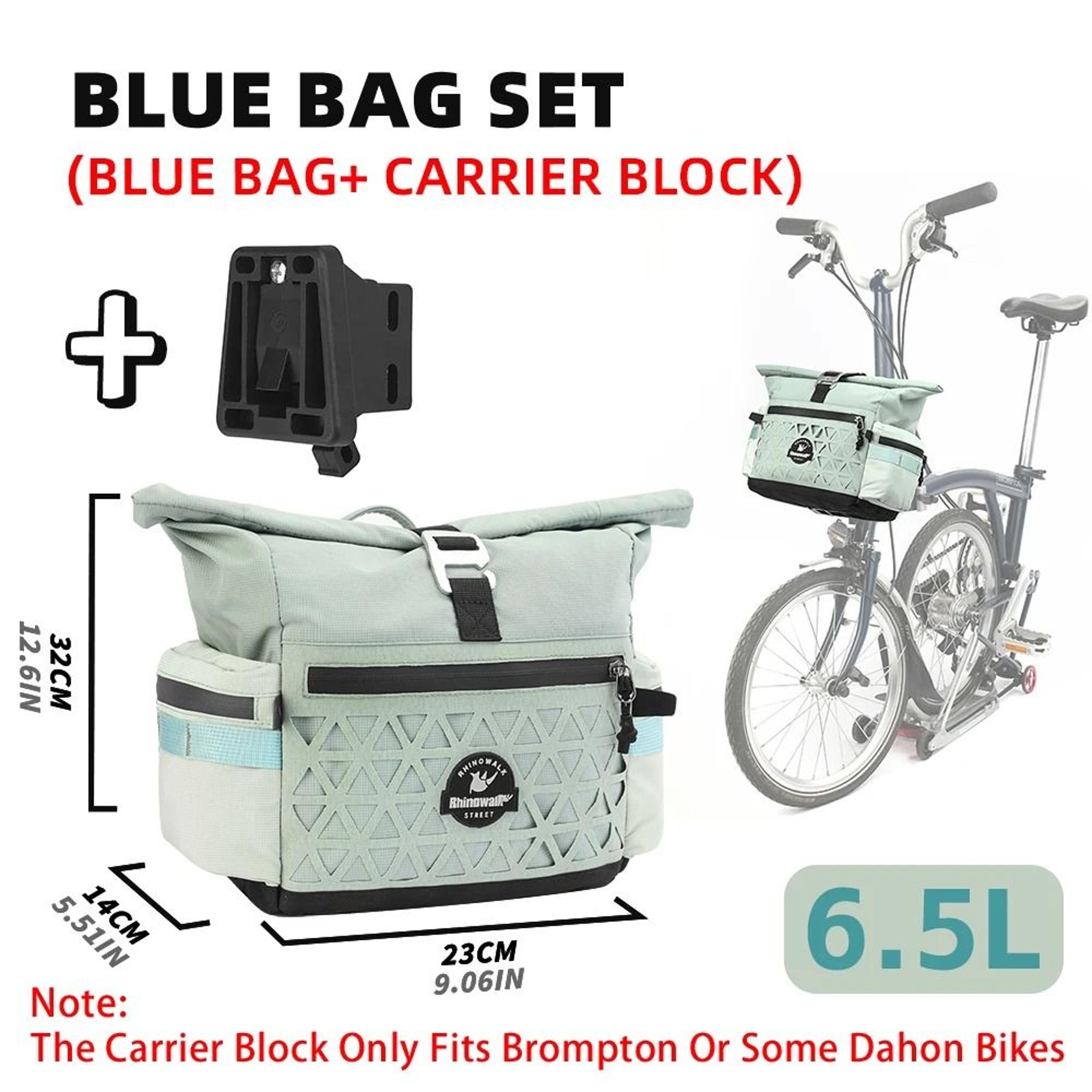 65L Bike Handlebar Bag Quick Release Commuter Storage Pack 2