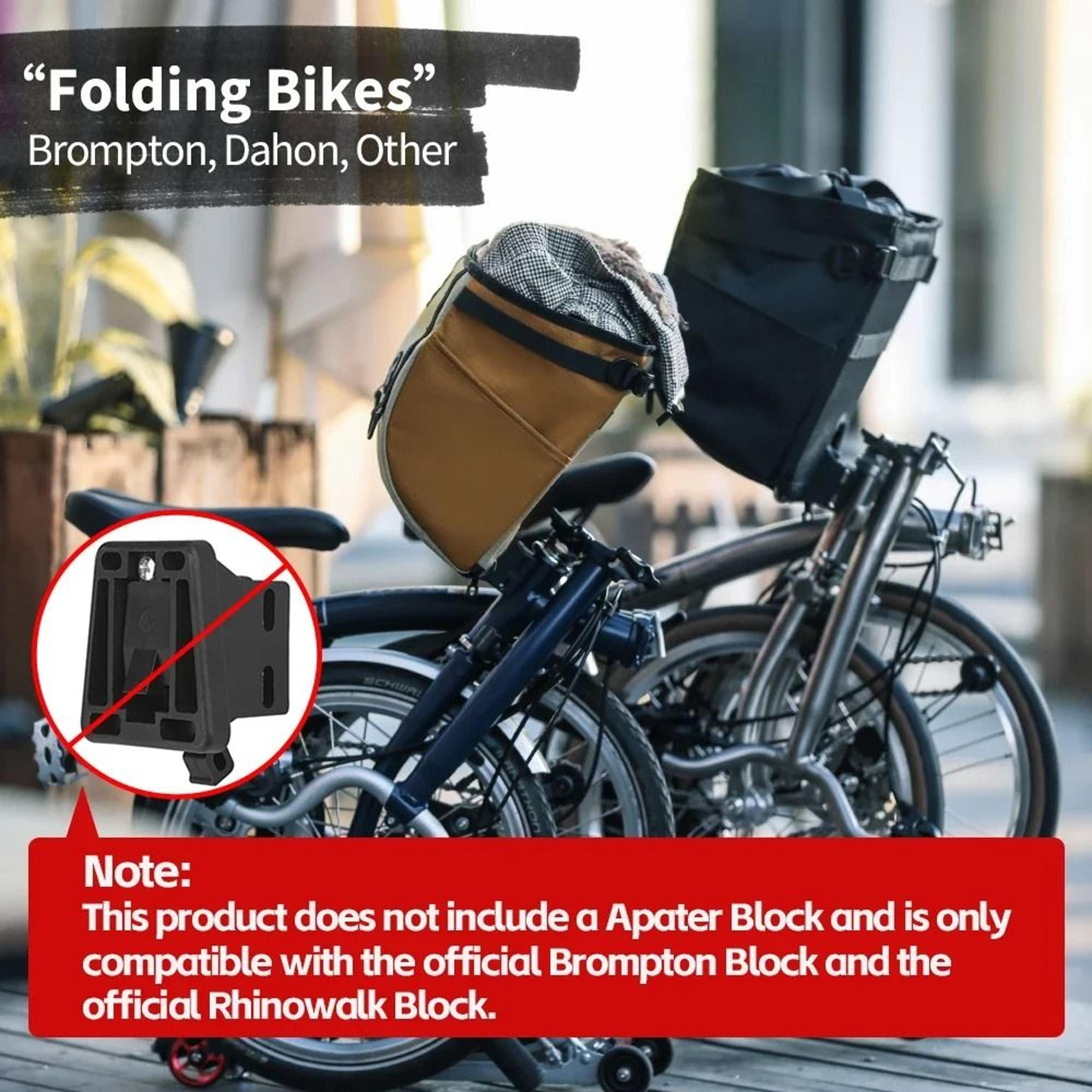 17L24L Bicycle Front Basket Bag With Hidden Support Frame 7