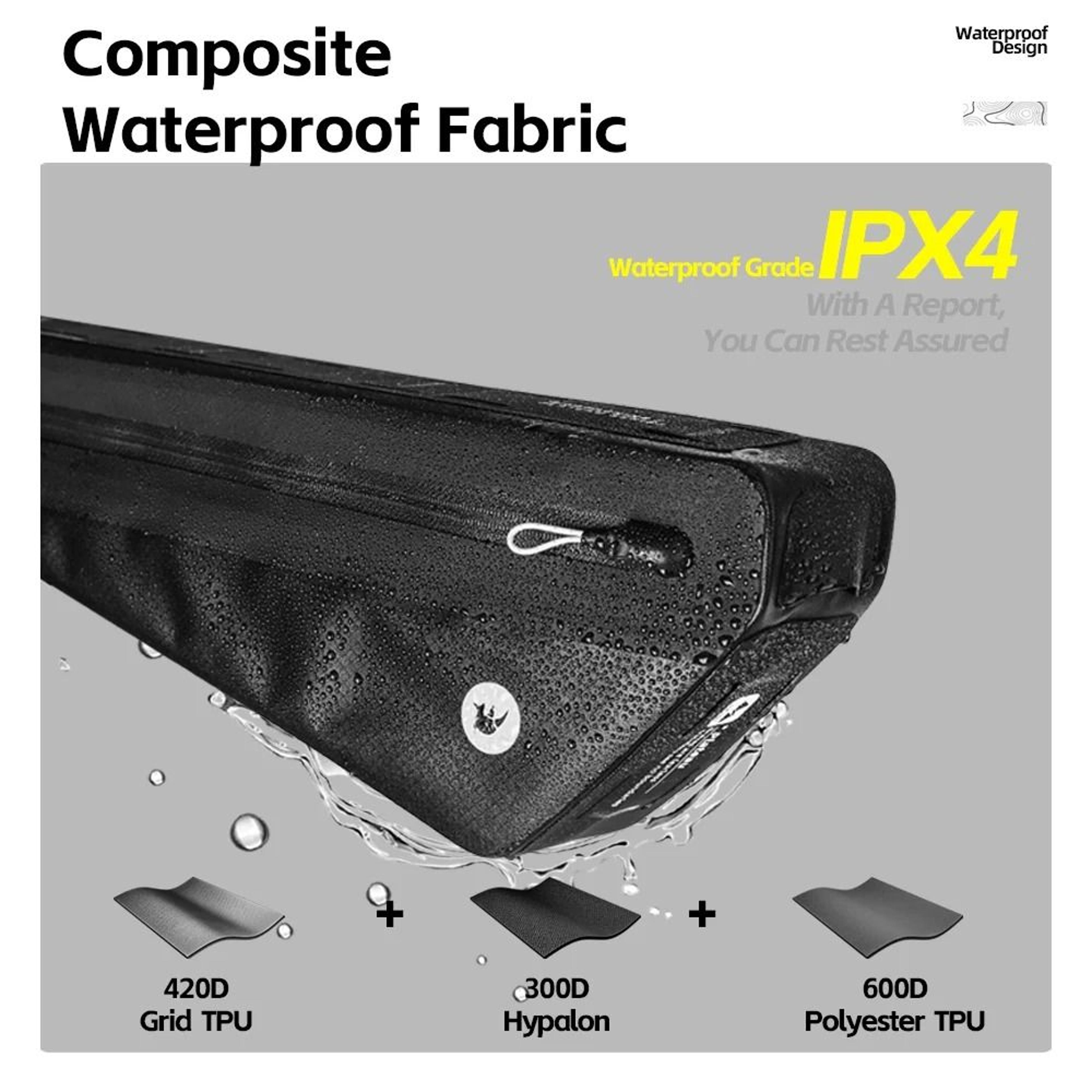17L26L Waterproof Bike Frame Bag SecureFit Bikepacking Storage 4