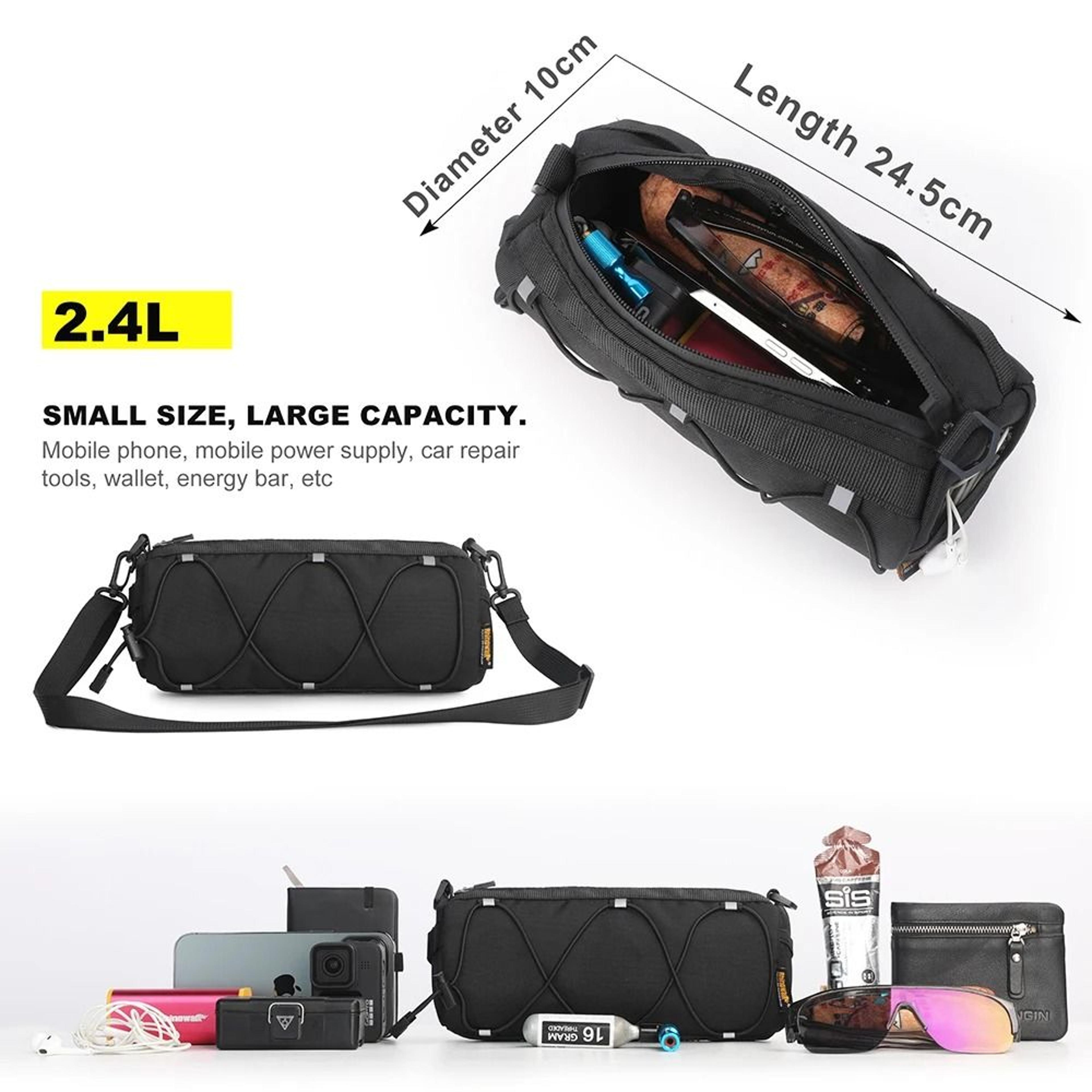 24L Bike Handlebar Bag MultiPurpose Cycling Storage Pack 15
