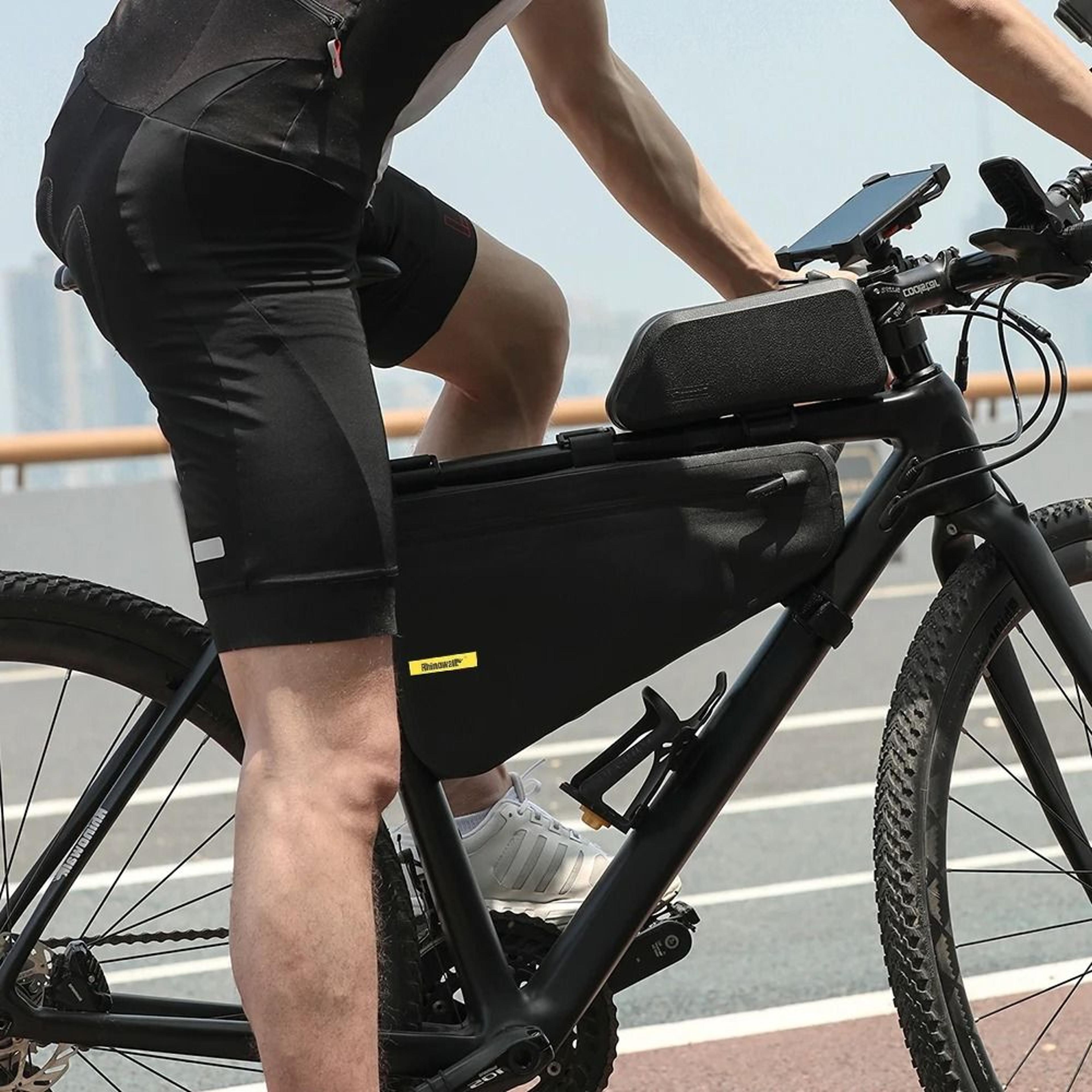 4L Waterproof Bike Frame Bag Large Triangle Cycling Storage Pack 2
