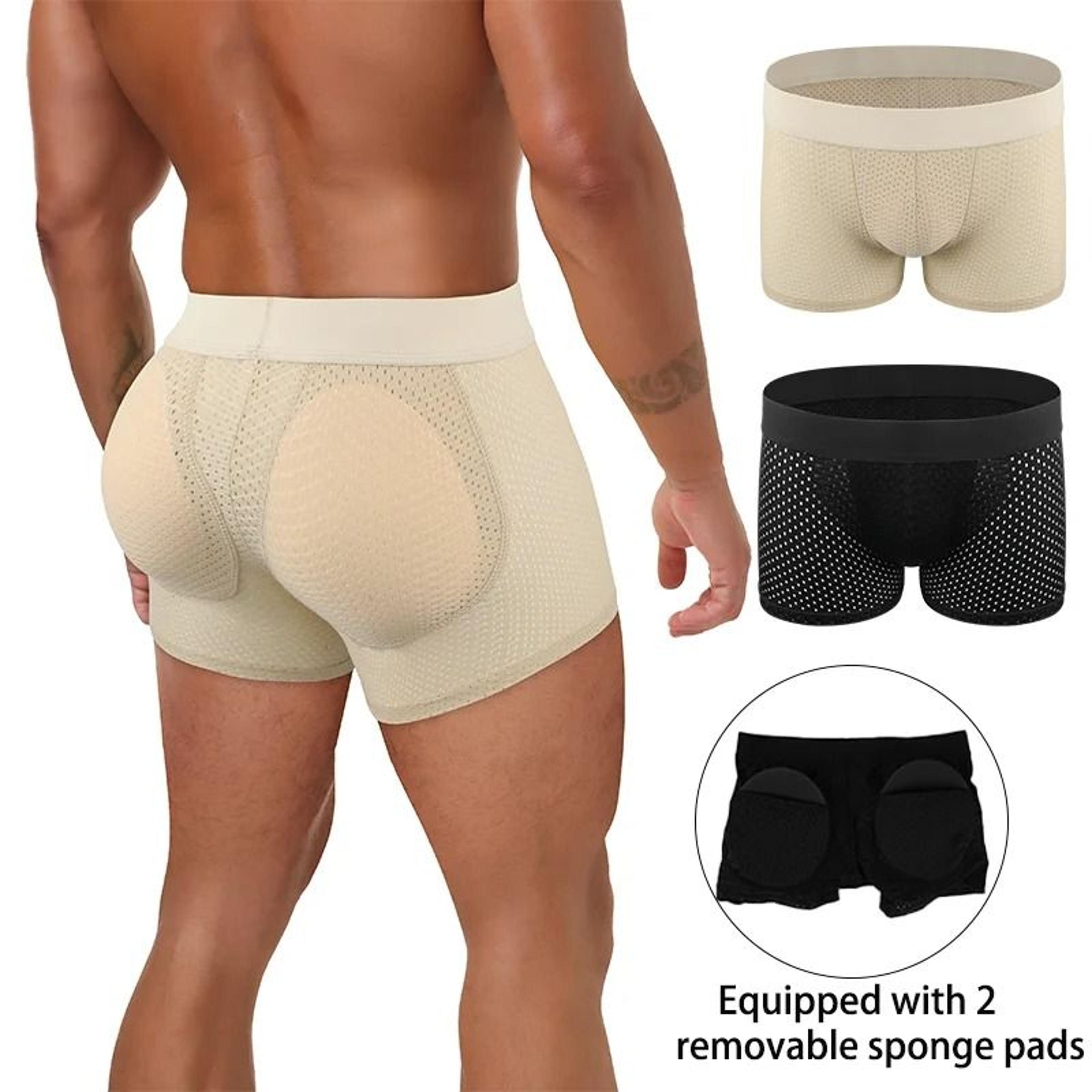 Mens Padded Boxer Briefs With Removable Butt Enhancer Pads 7