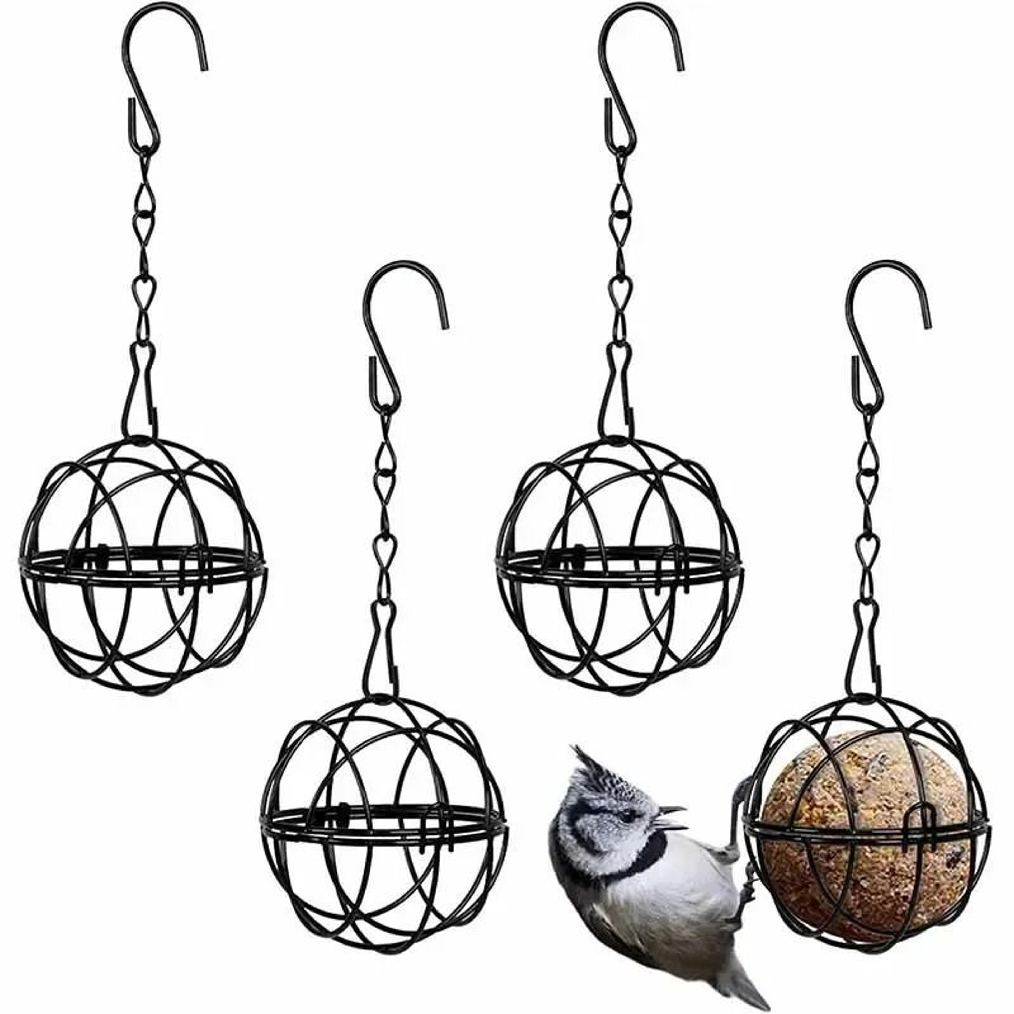 Metal Suet Ball Bird Feeder With Hanging Chain 3