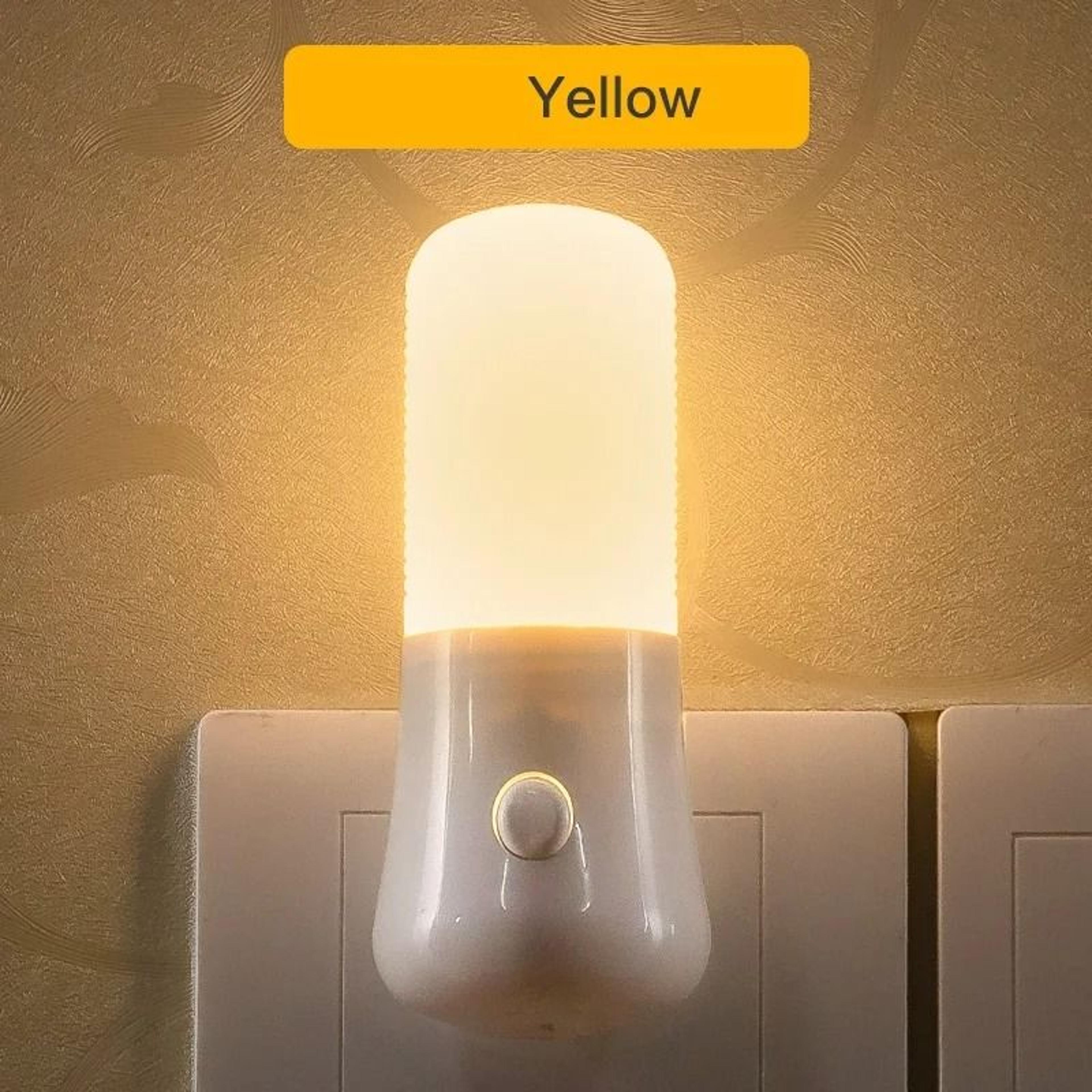 US Plug LED Night Light With Push Button Switch 2