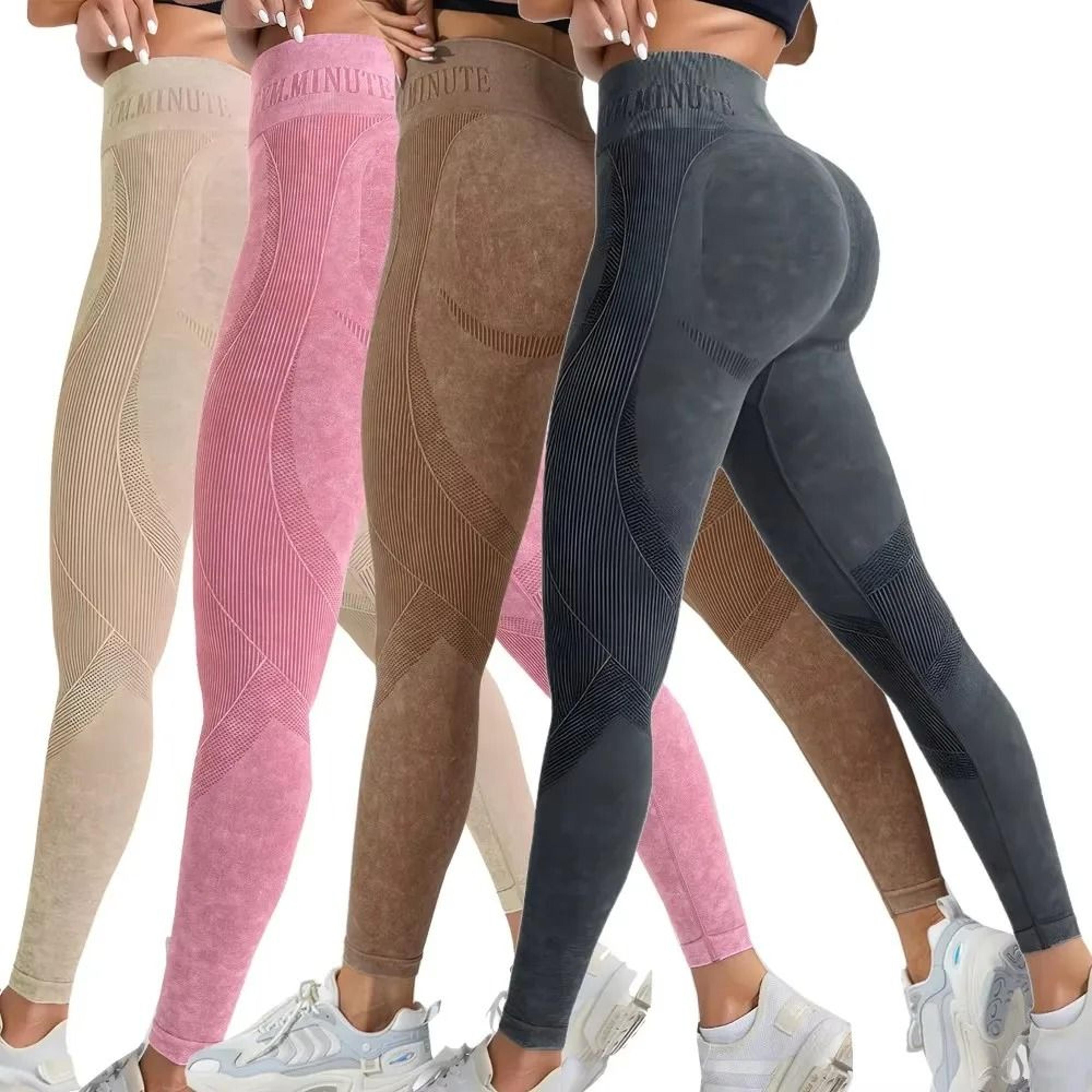 womens seamless yoga leggings high waist butt-lifting sports pants