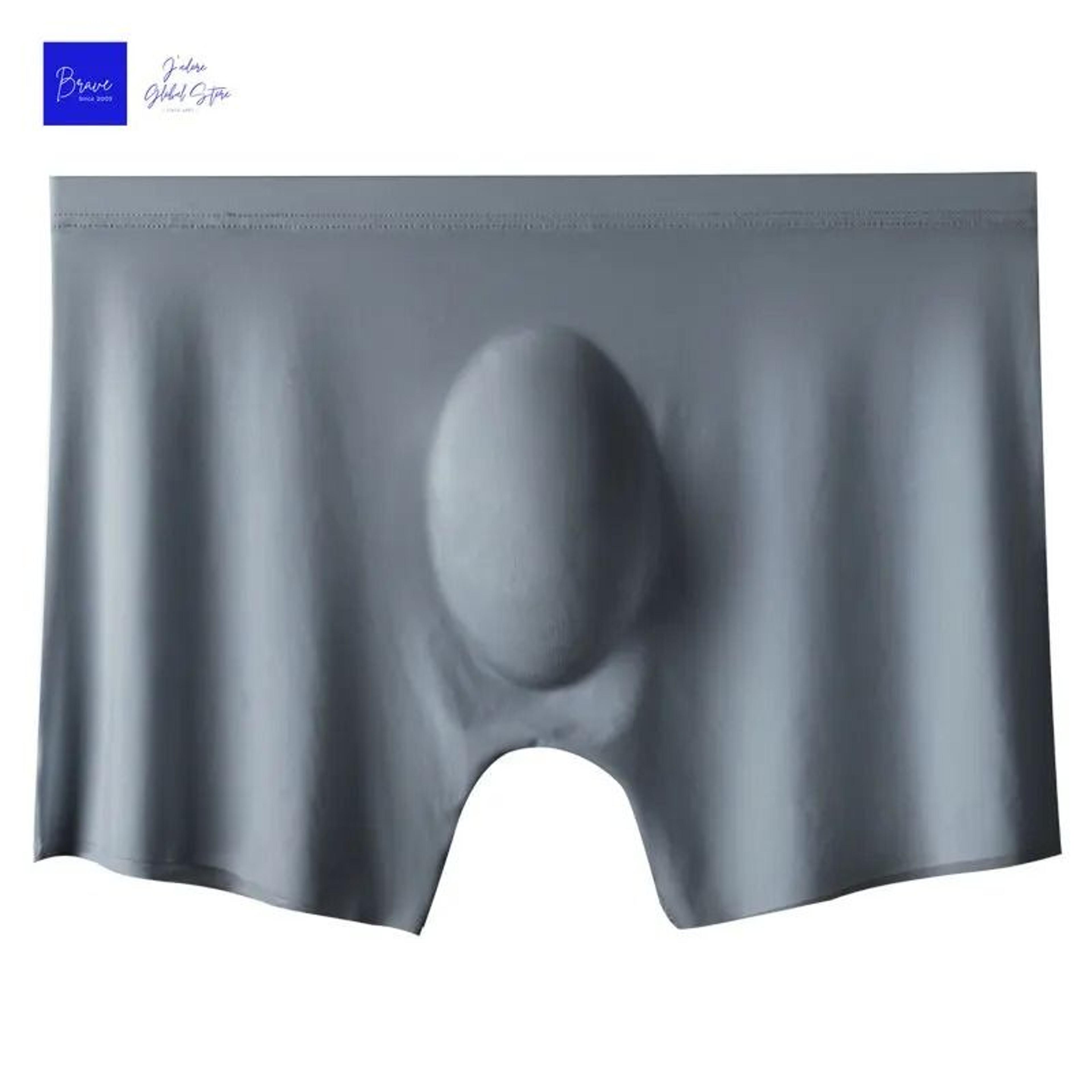 Mens Ice Silk Boxer Briefs Seamless Breathable Underwear 5