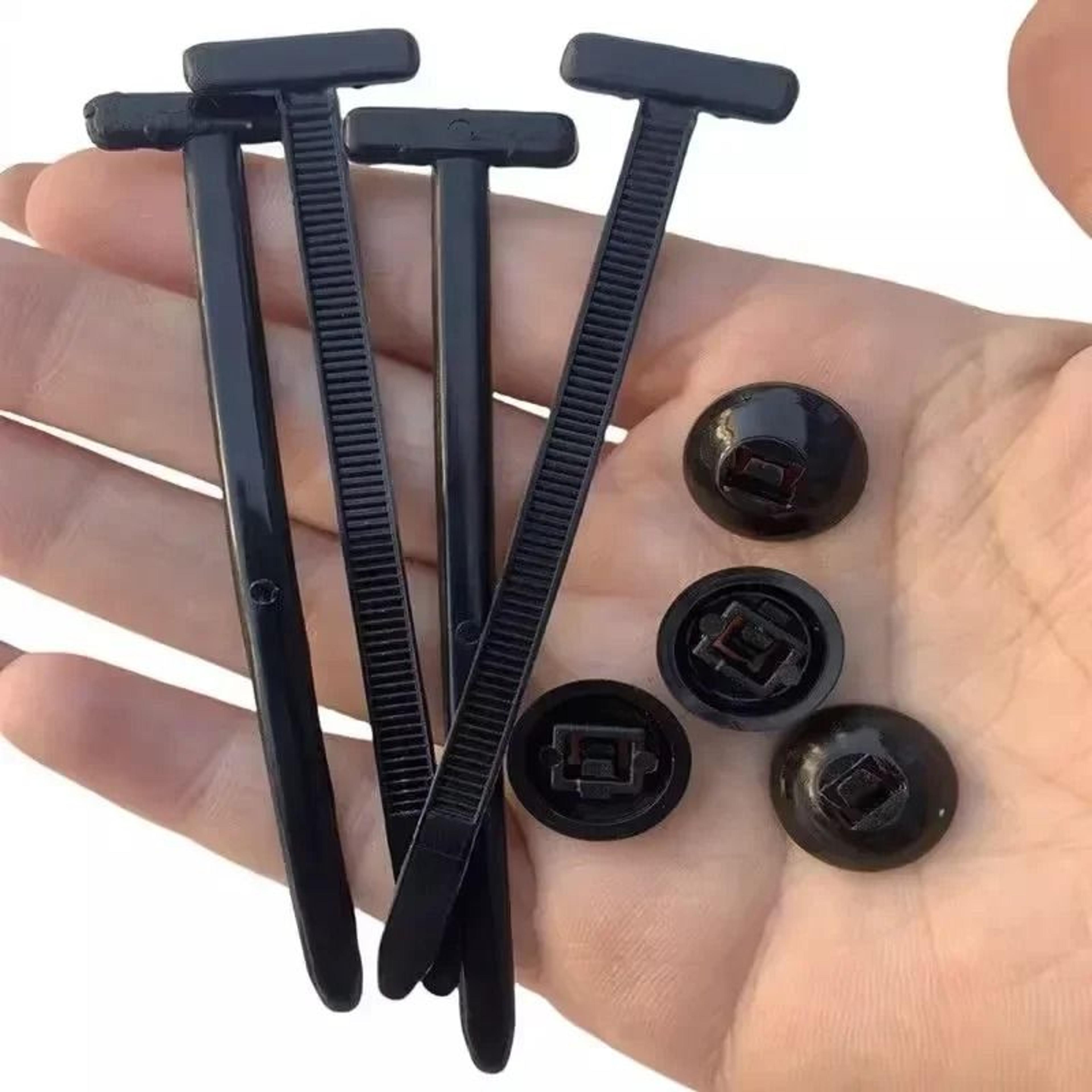 Universal Car Fender Fastener Clips With SelfLocking Cable Tie Buckles 8