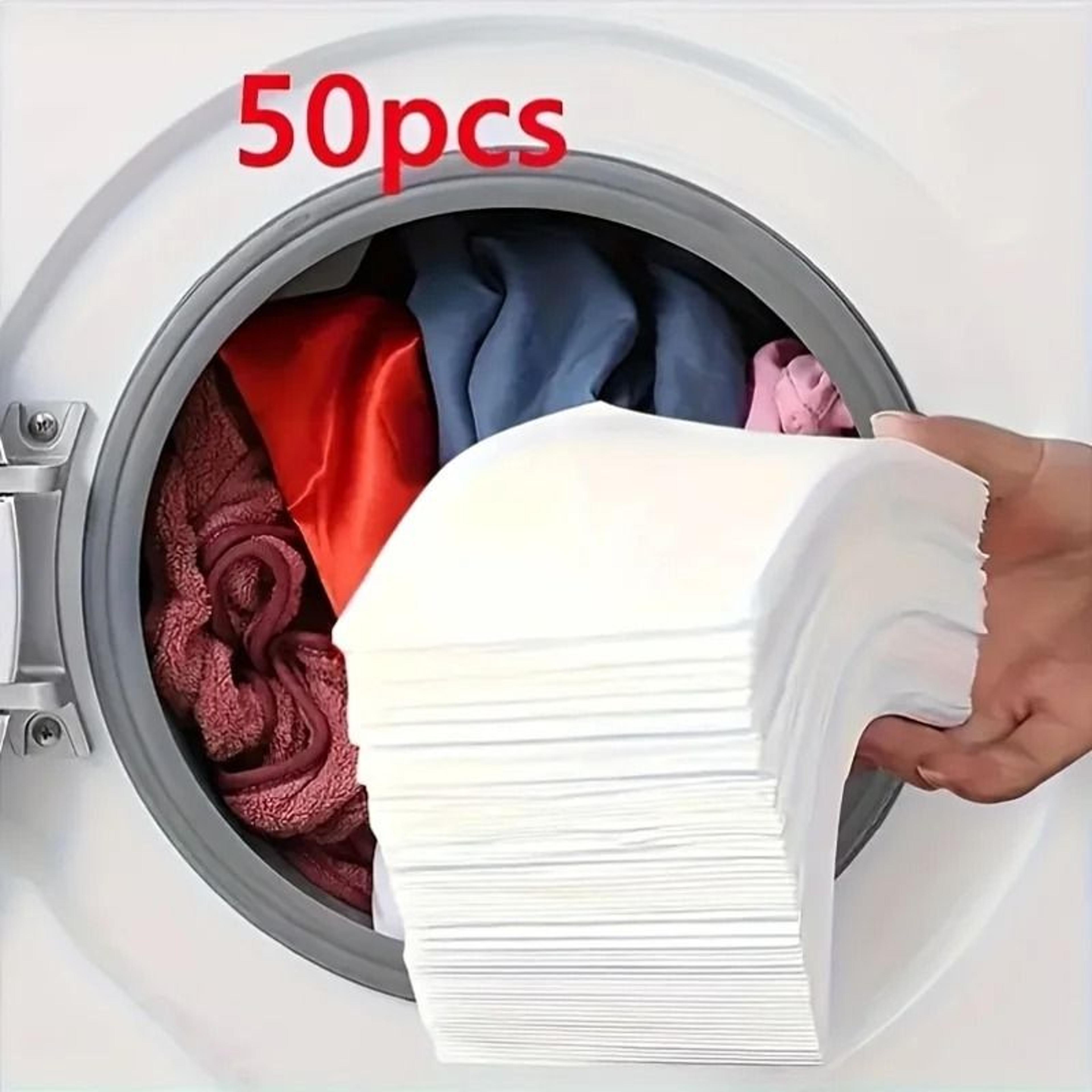 50-pack color catcher laundry sheets anti-dye transfer wash cloths