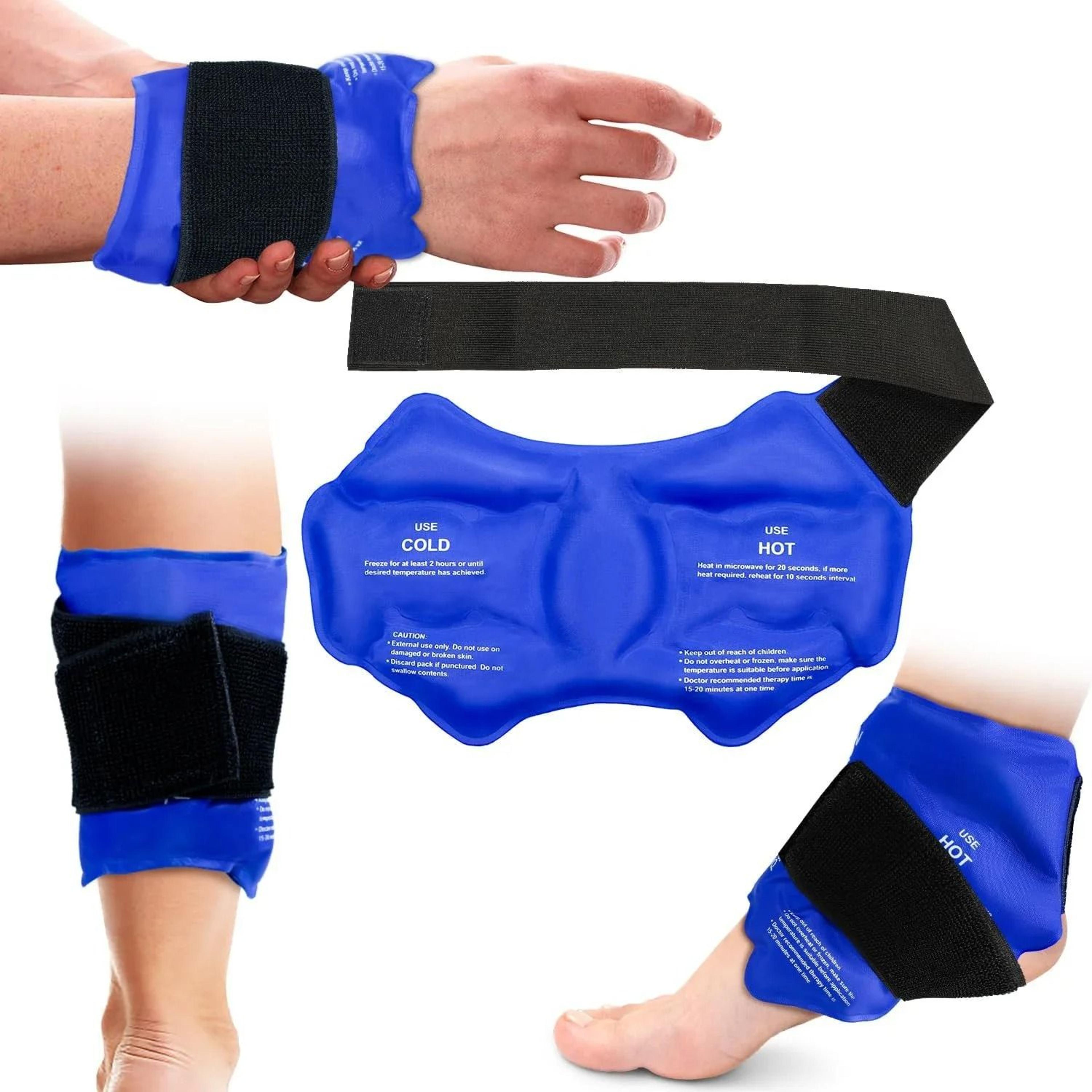 Reusable Ankle Ice Pack Wrap For Hot And Cold Compression 1