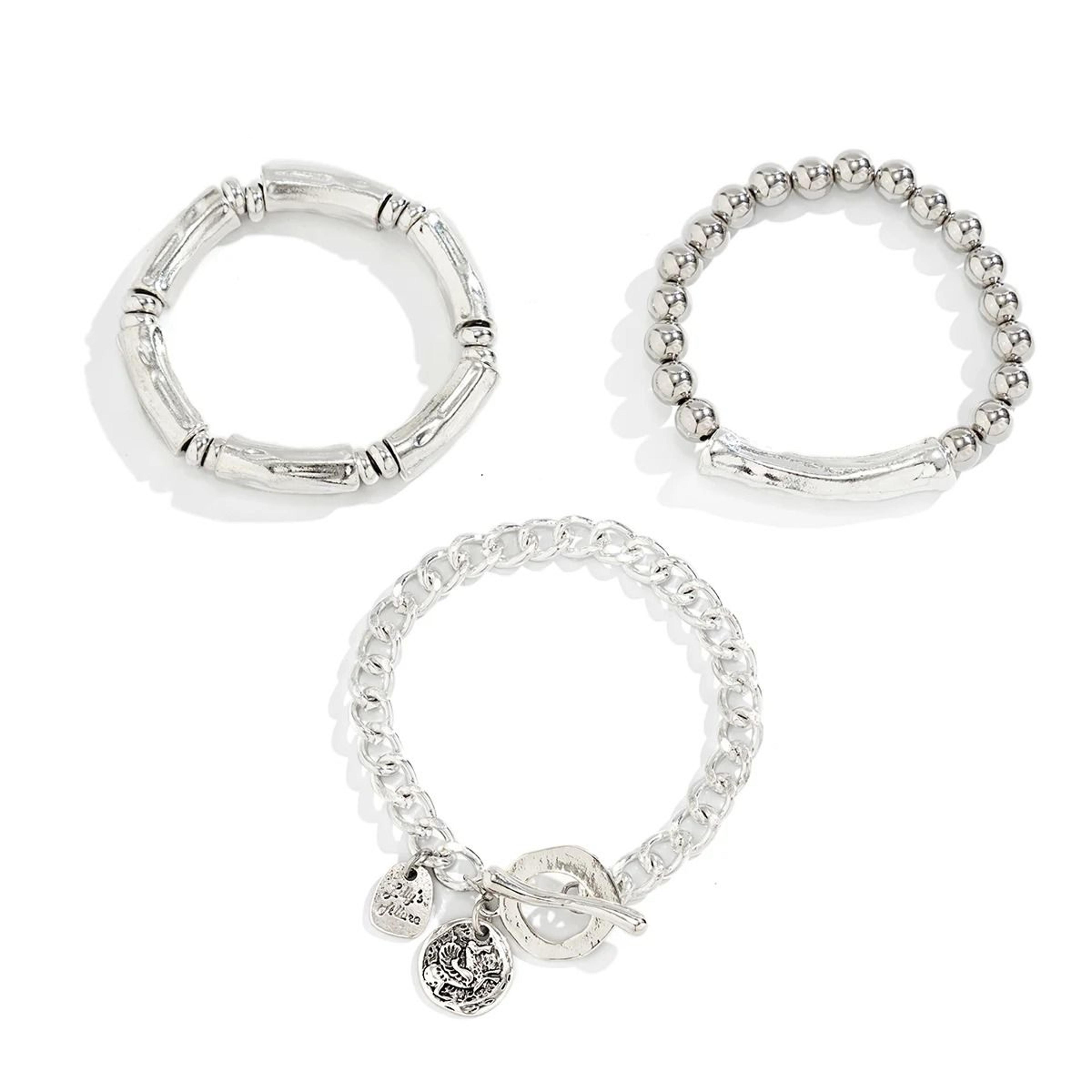 4Piece Vintage Coin Bracelet Set With Toggle Clasp And Charm Bangles 1
