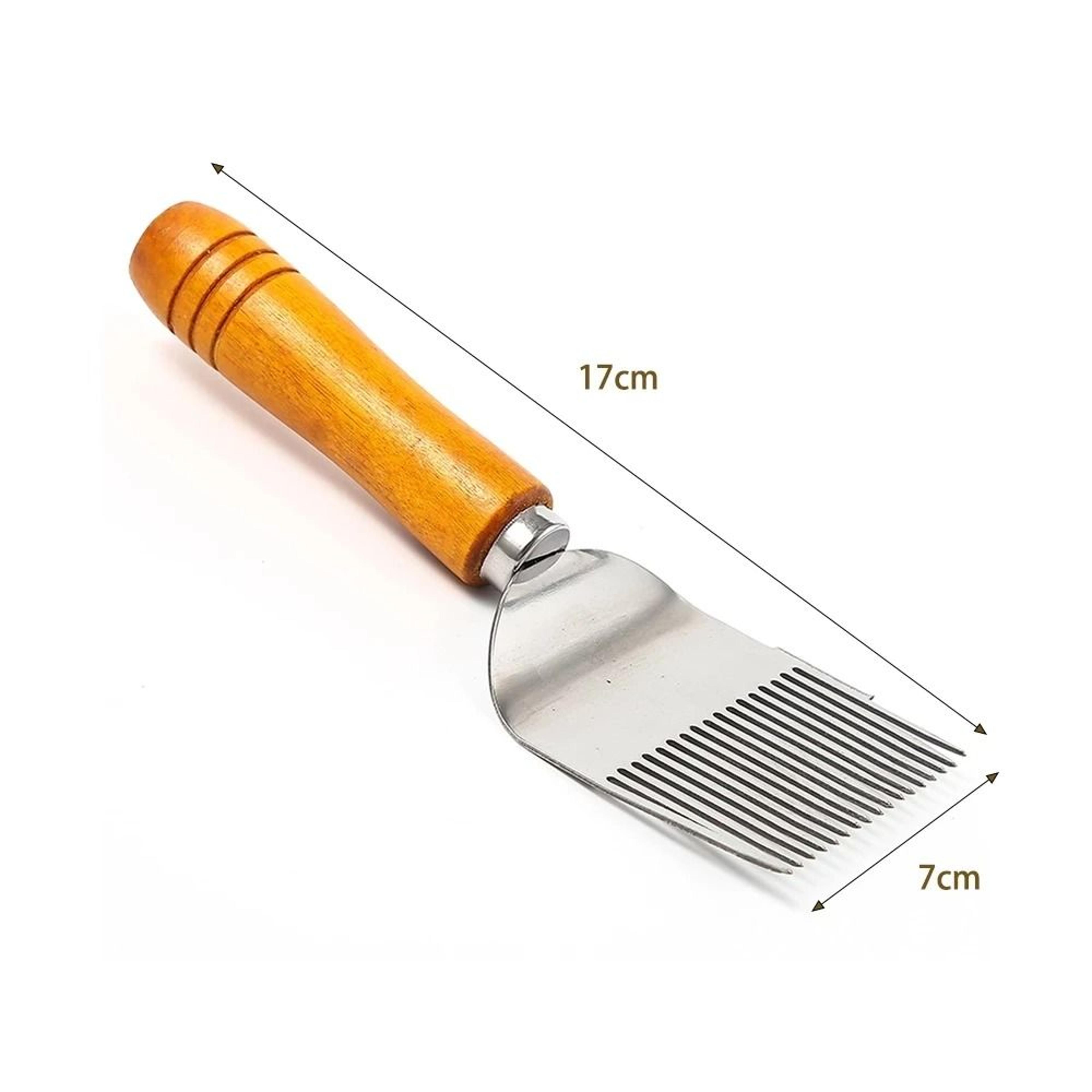 17Tine Honey Uncapping Fork Stainless Steel Beekeeping Comb Scraper 1