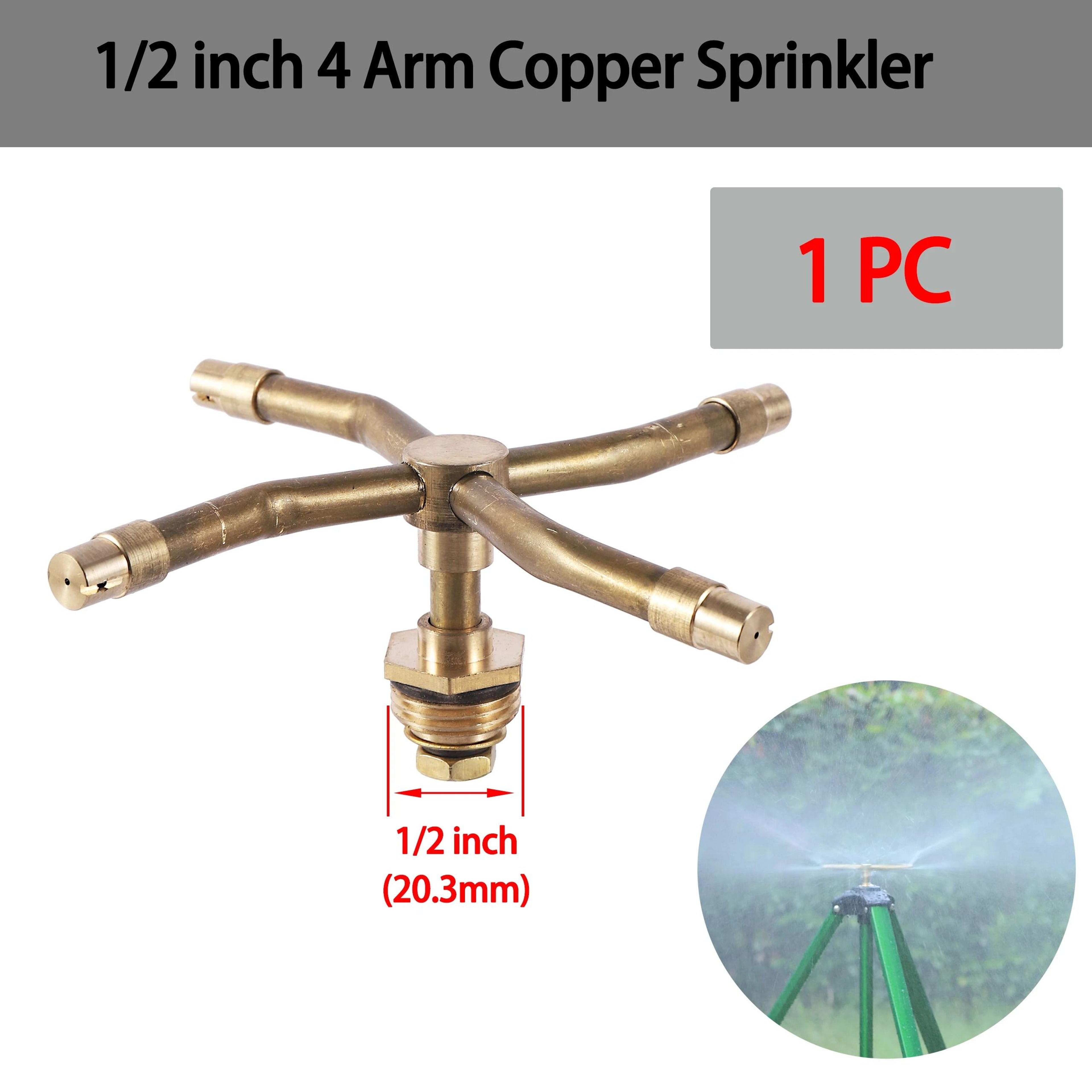 360 Rotating Brass Sprinkler 2 3 4 Arm Lawn Irrigation Nozzle 3