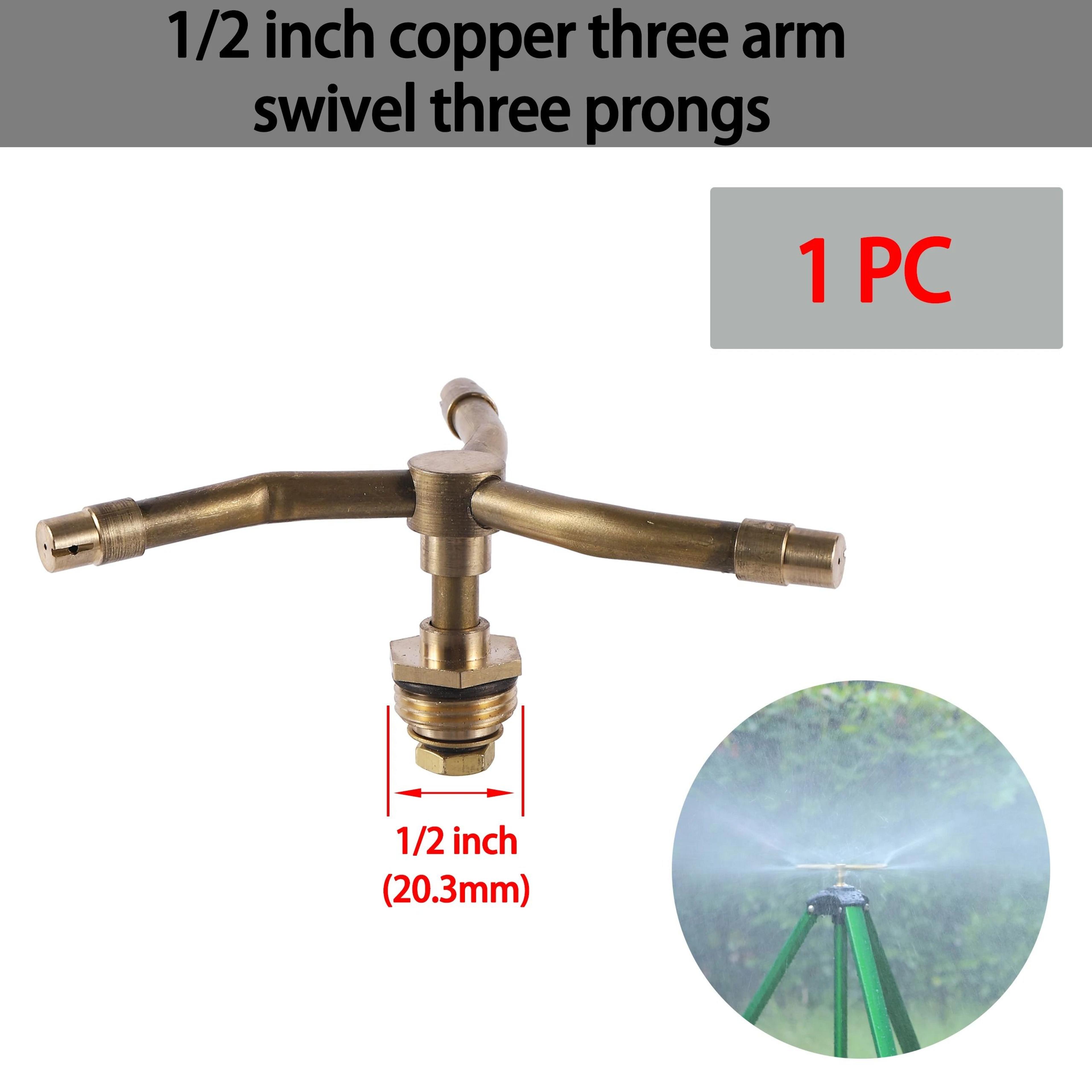 360 Rotating Brass Sprinkler 2 3 4 Arm Lawn Irrigation Nozzle 2