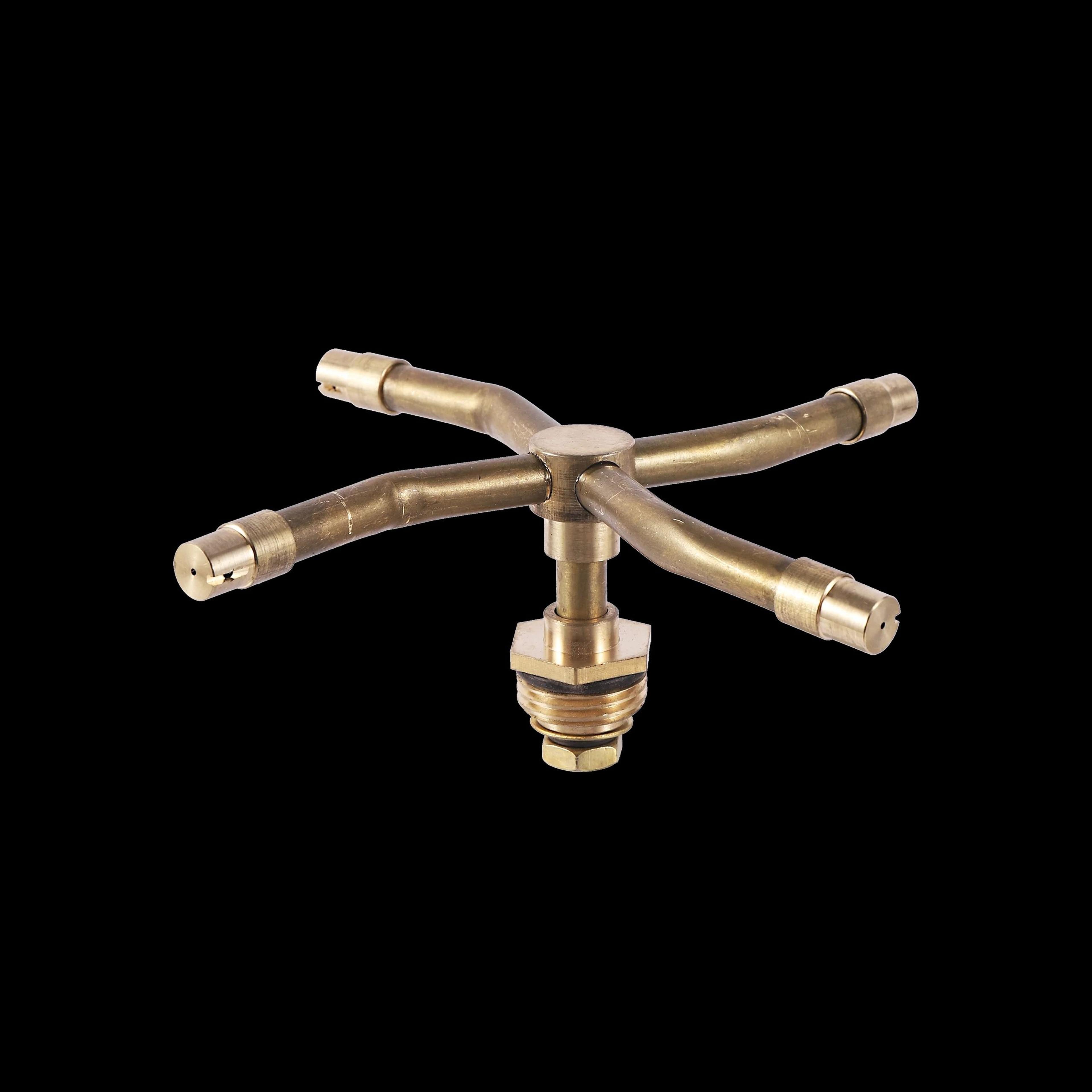360 Rotating Brass Sprinkler 2 3 4 Arm Lawn Irrigation Nozzle 6