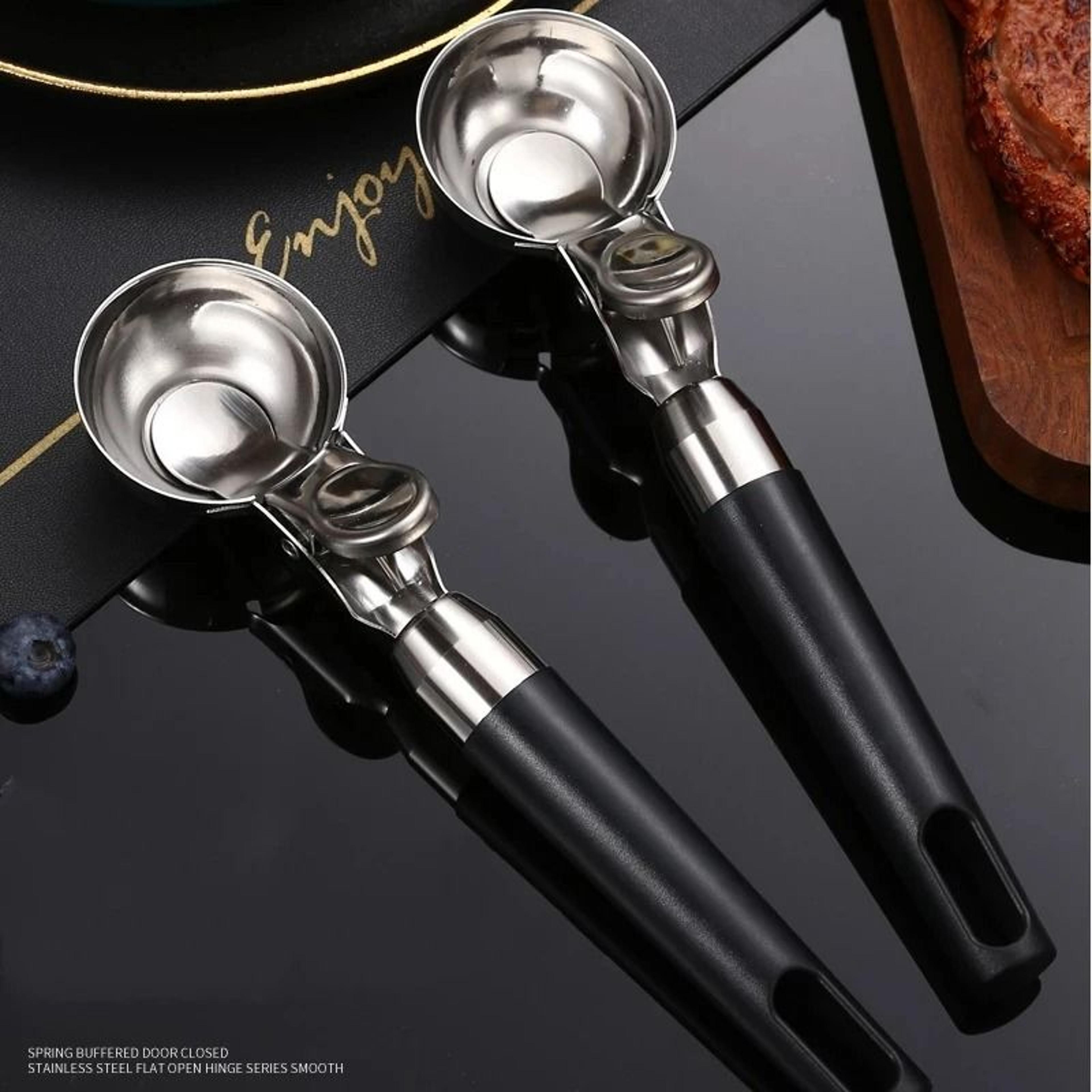 premium stainless steel ice cream scoop with easy-release trigger