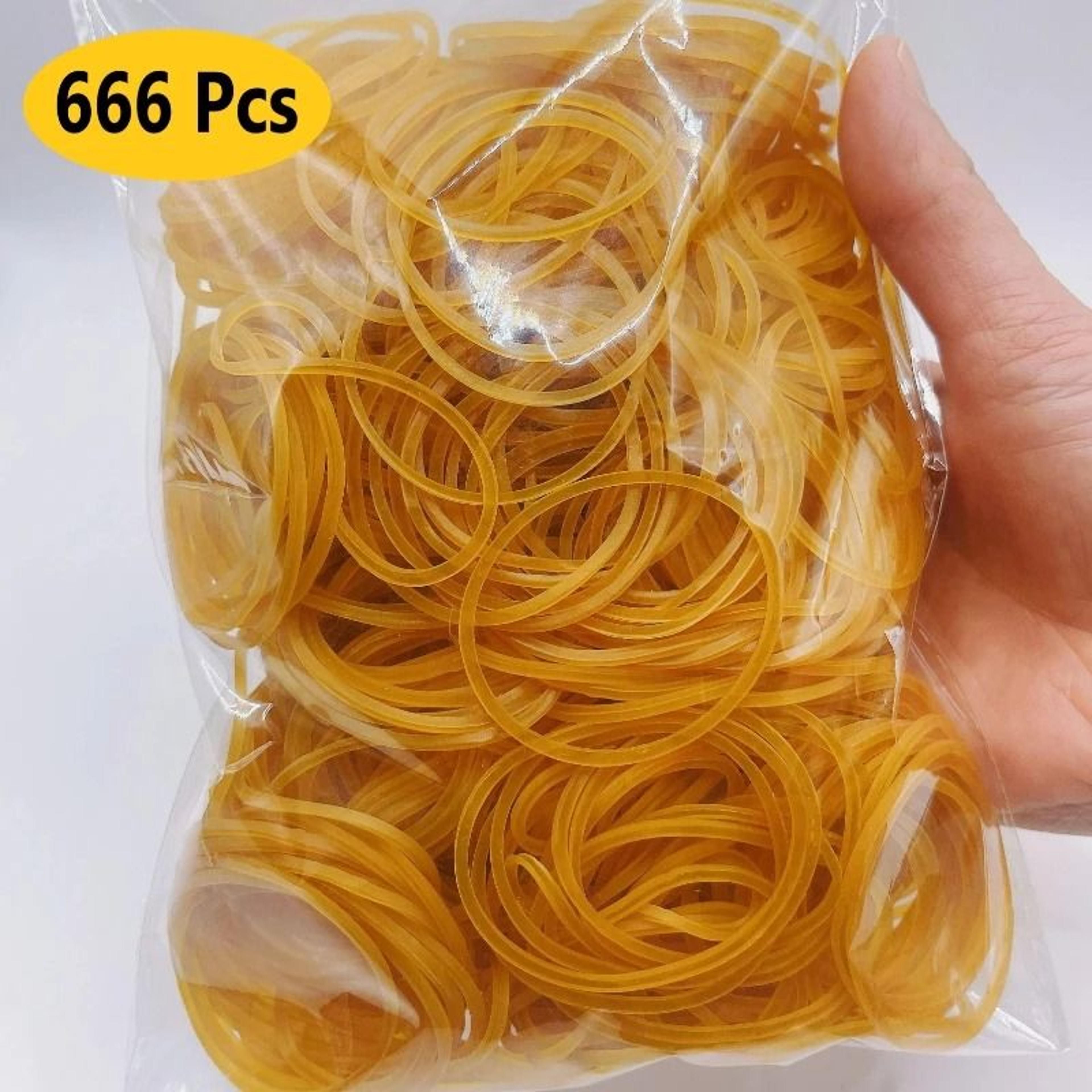 38mm Natural Rubber Bands High Elastic Yellow Multipurpose Set 3