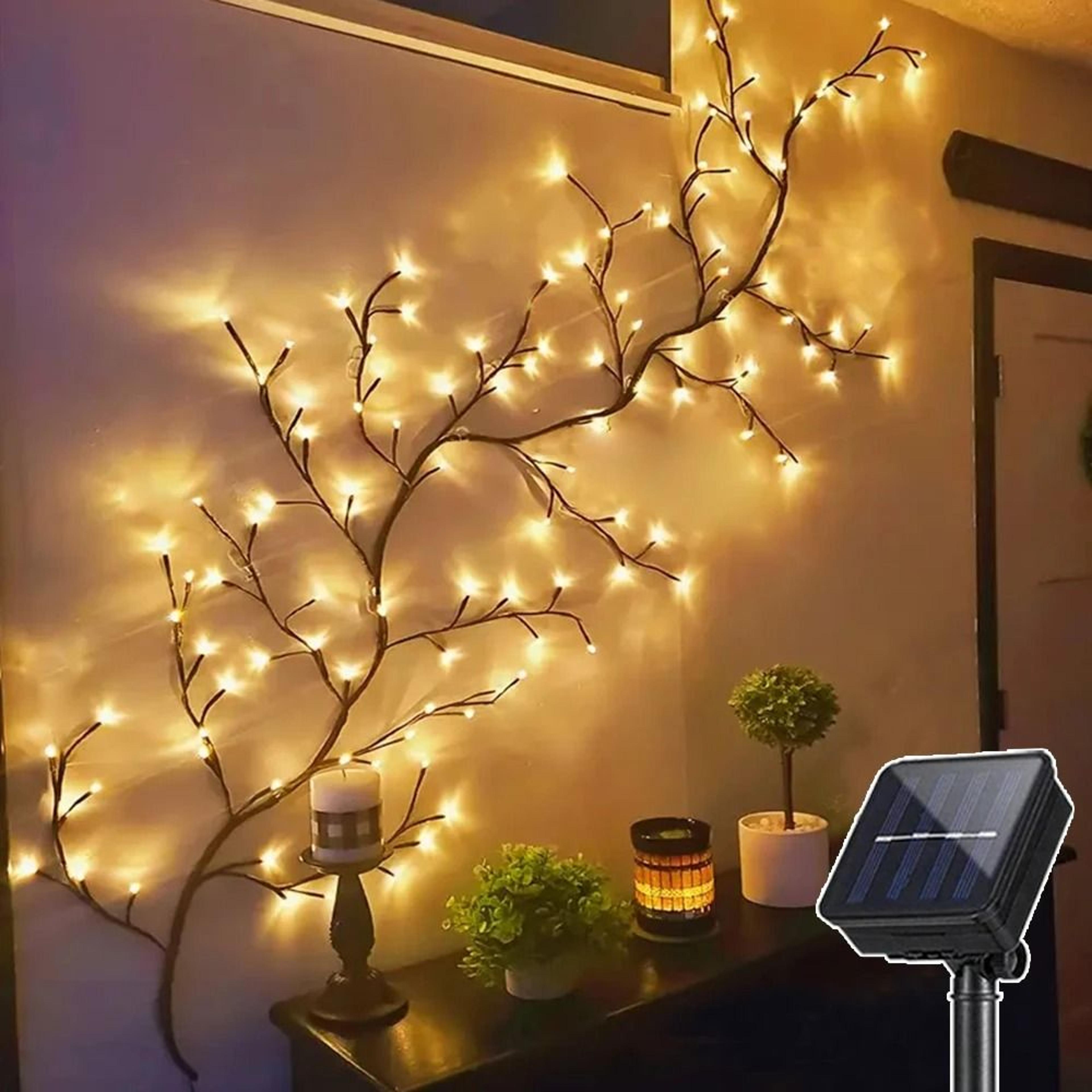 7296 LED Willow Vine Lights Flexible USB Or Solar Tree Branch Decor 1