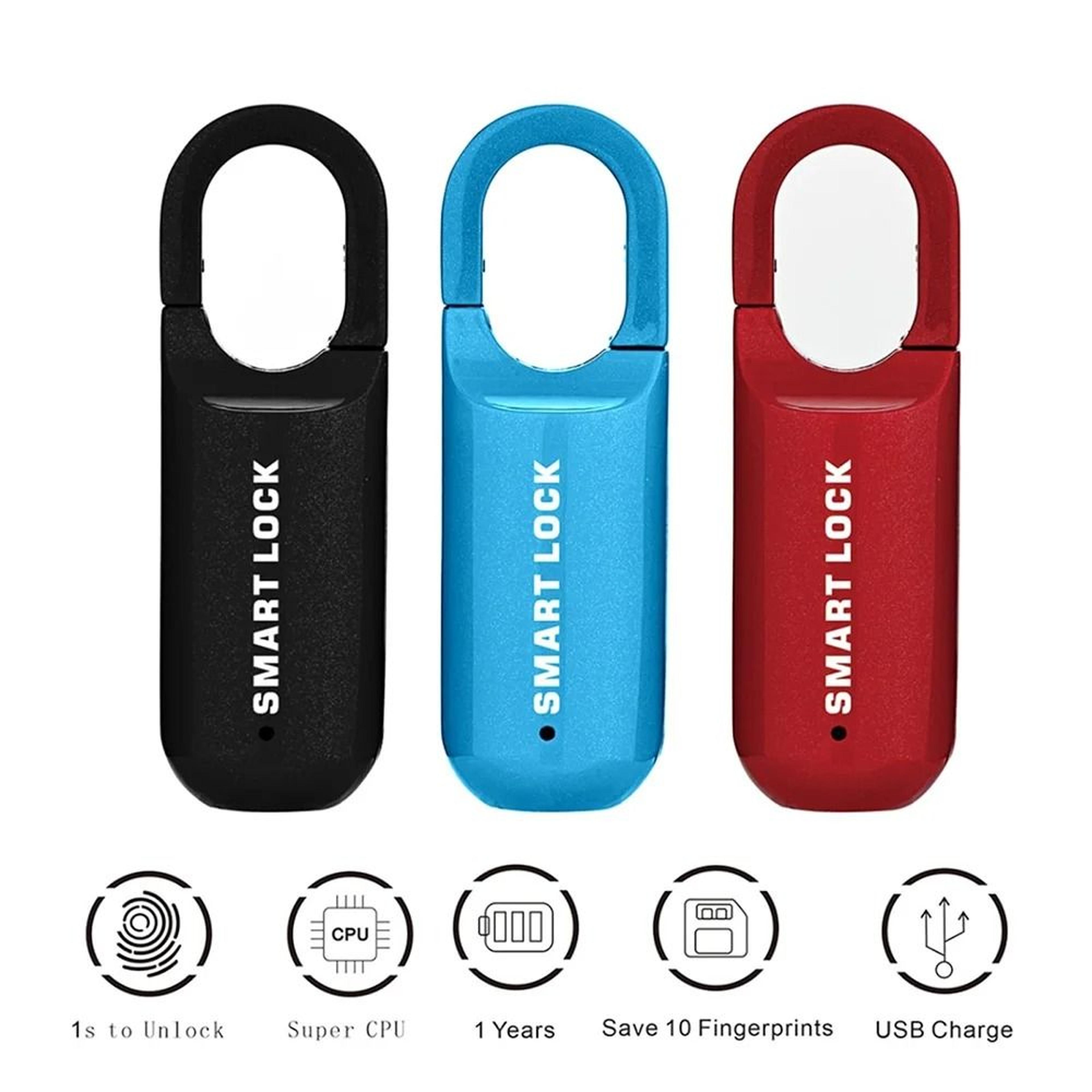 Rechargeable Fingerprint Padlock Smart Keyless Lock For Lockers And Backpacks 4