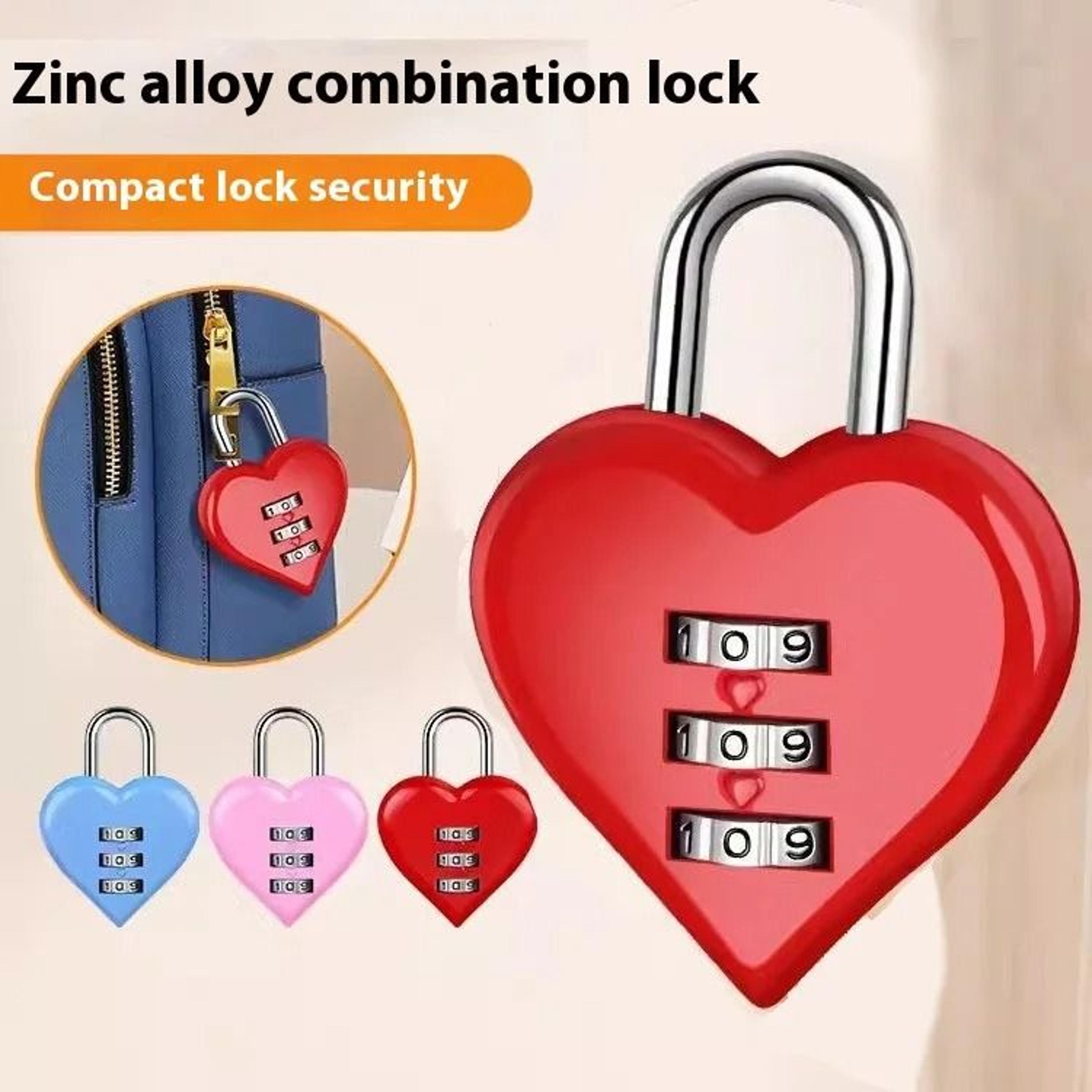mini 3 digit combination lock aluminum alloy travel luggage padlock