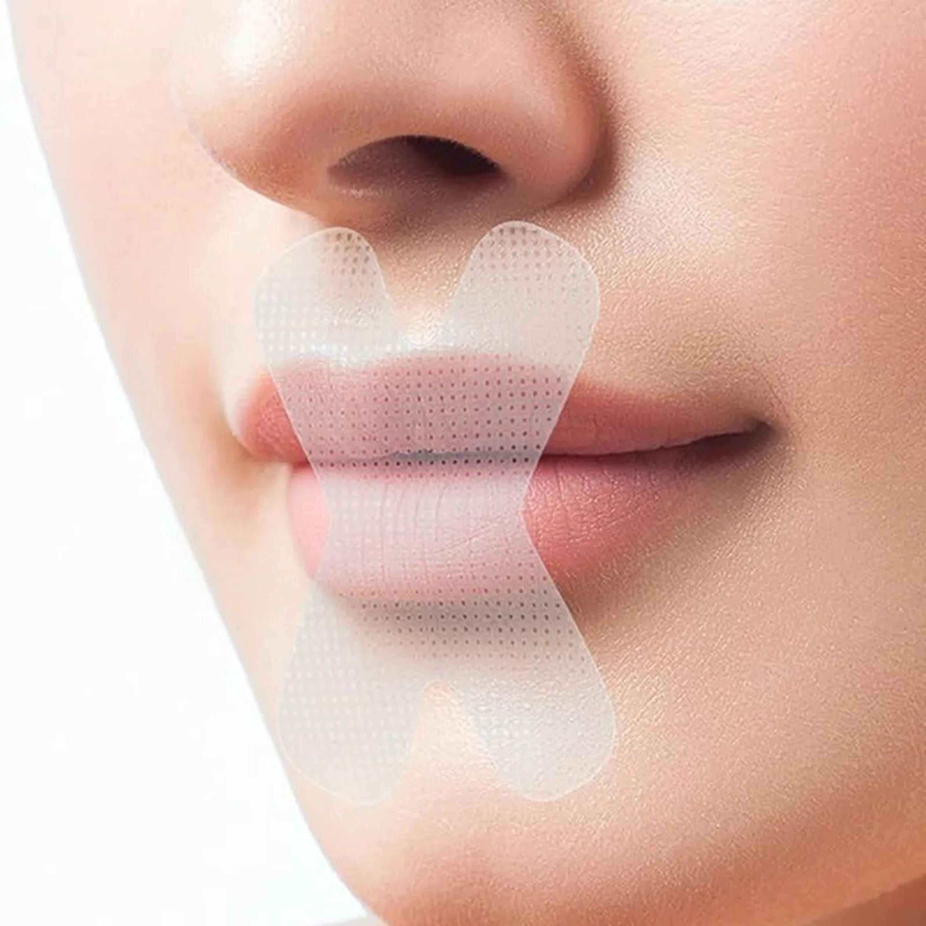 transparent sleep mouth tape with nasal breathing support strips