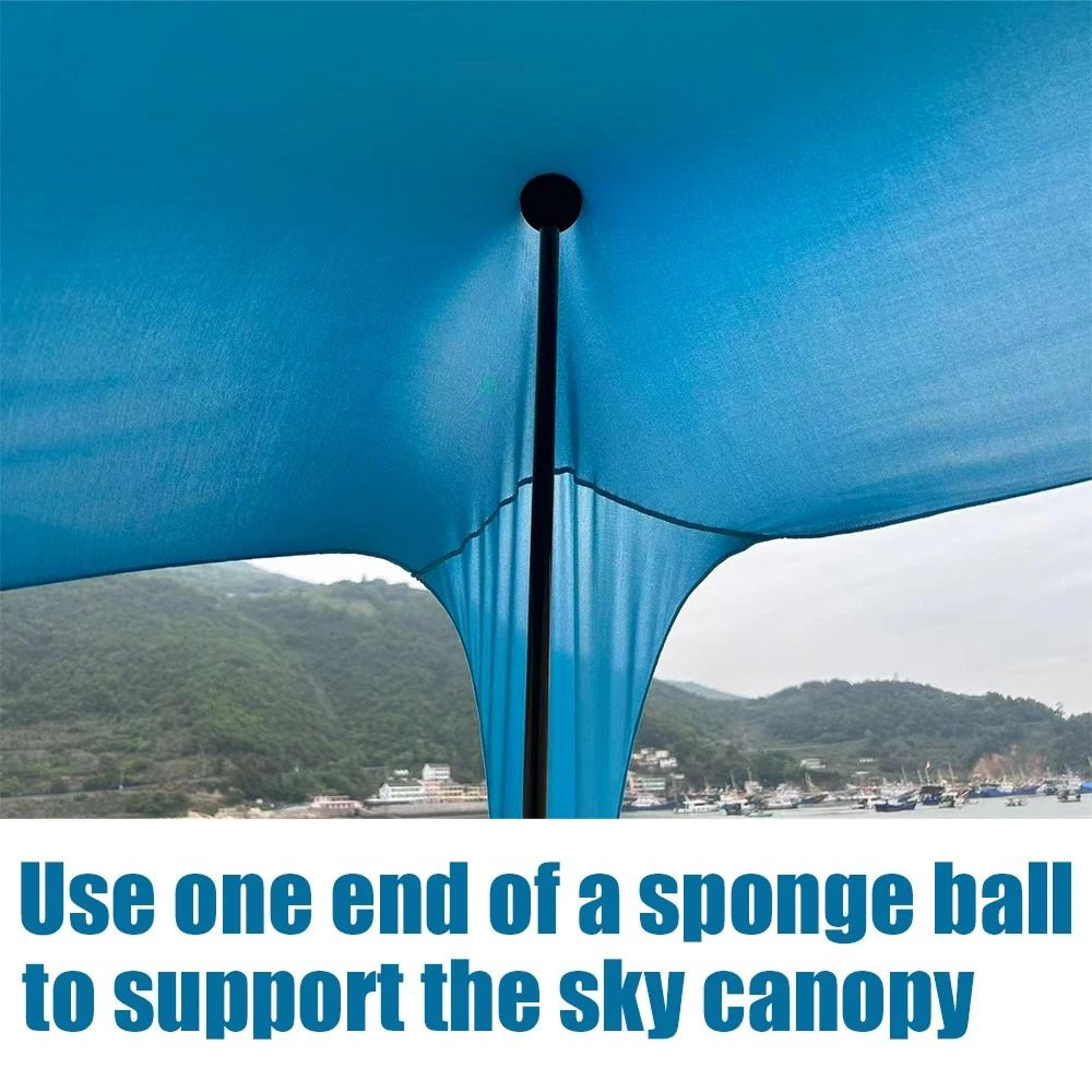 Portable Beach Sun Shade Canopy Windproof UV Protection Camping Awning 4