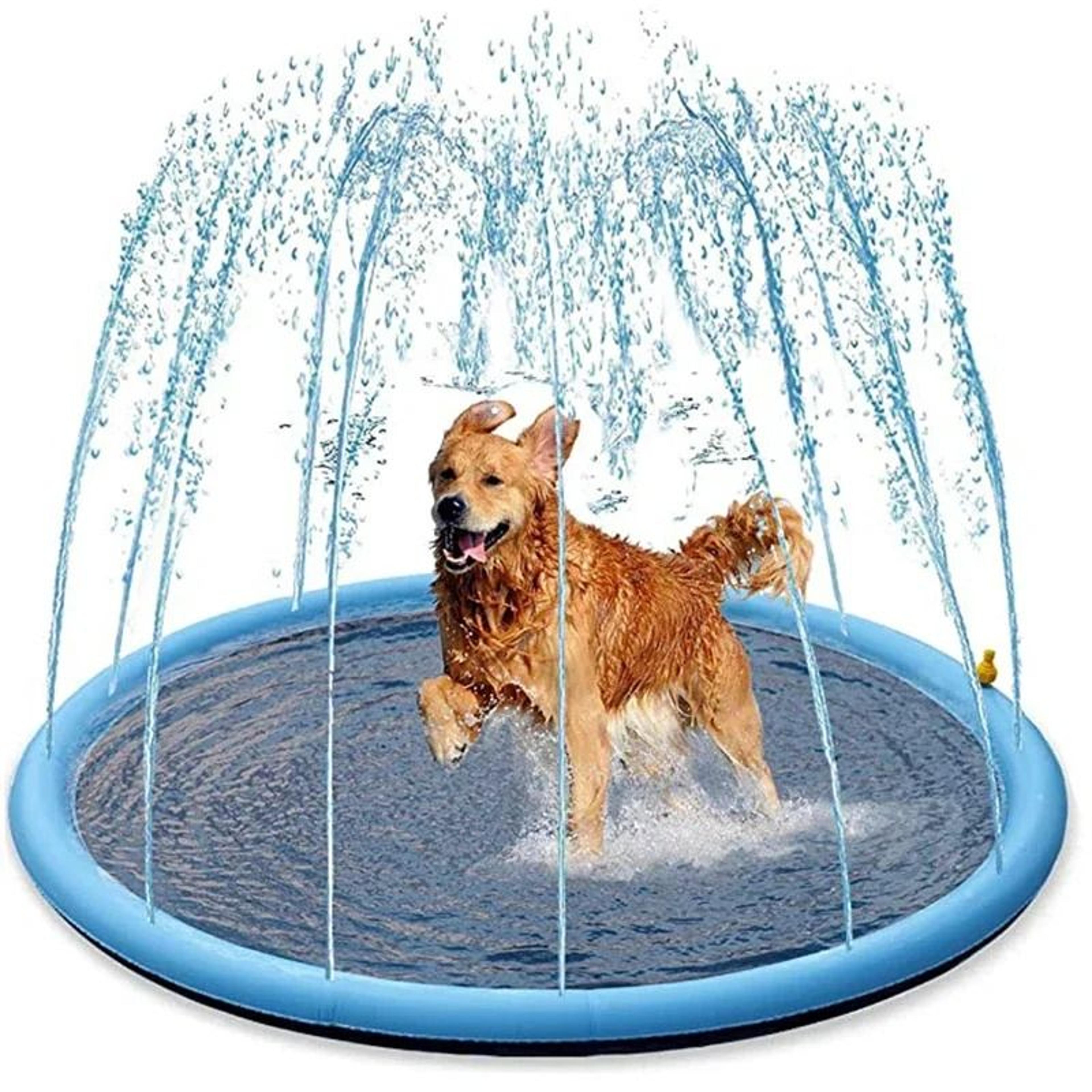 150/170cm dog splash pad outdoor pet sprinkler pool cooling mat
