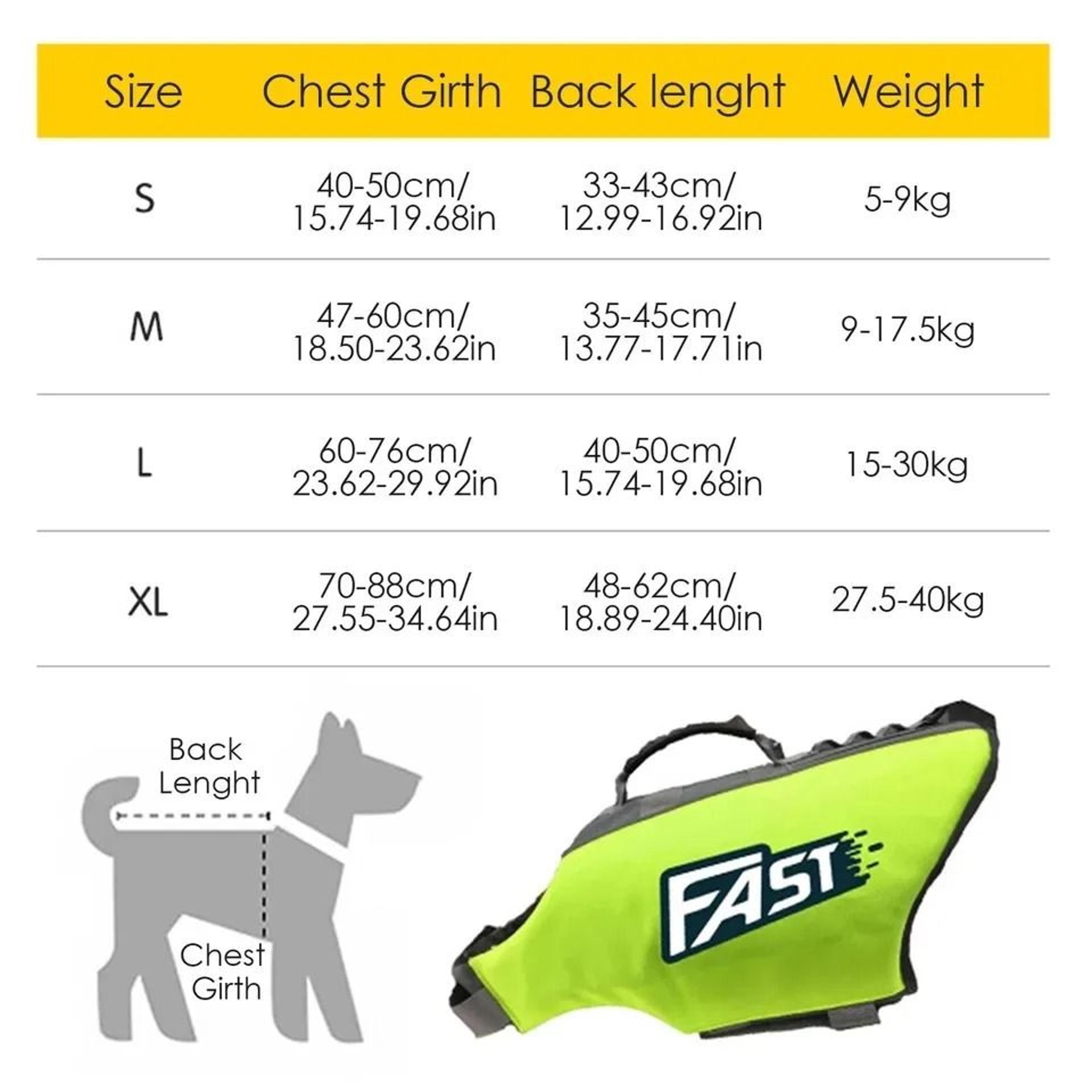 Reflective Dog Life Jacket Adjustable Swim Vest With Rescue Handle 4