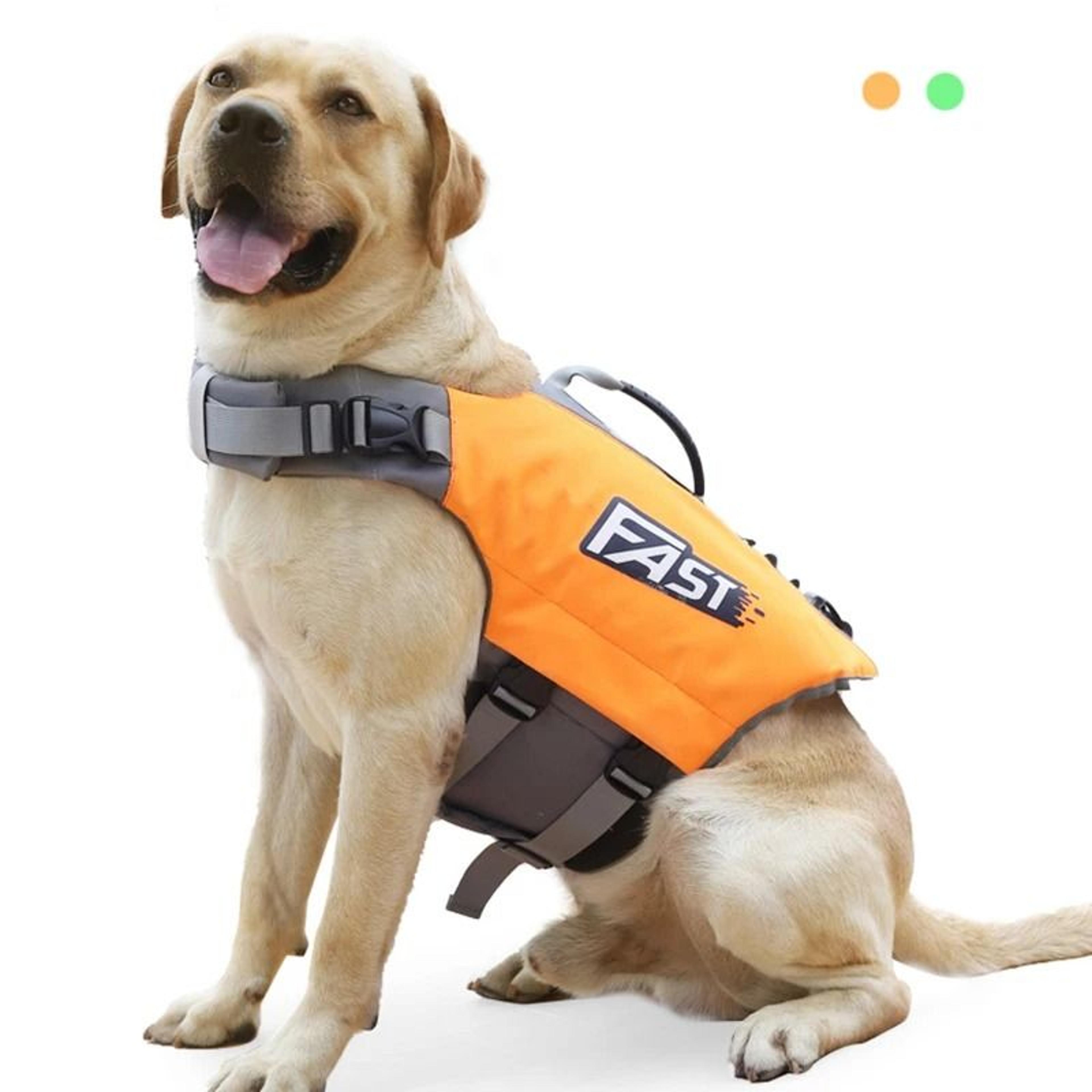 Reflective Dog Life Jacket Adjustable Swim Vest With Rescue Handle 5