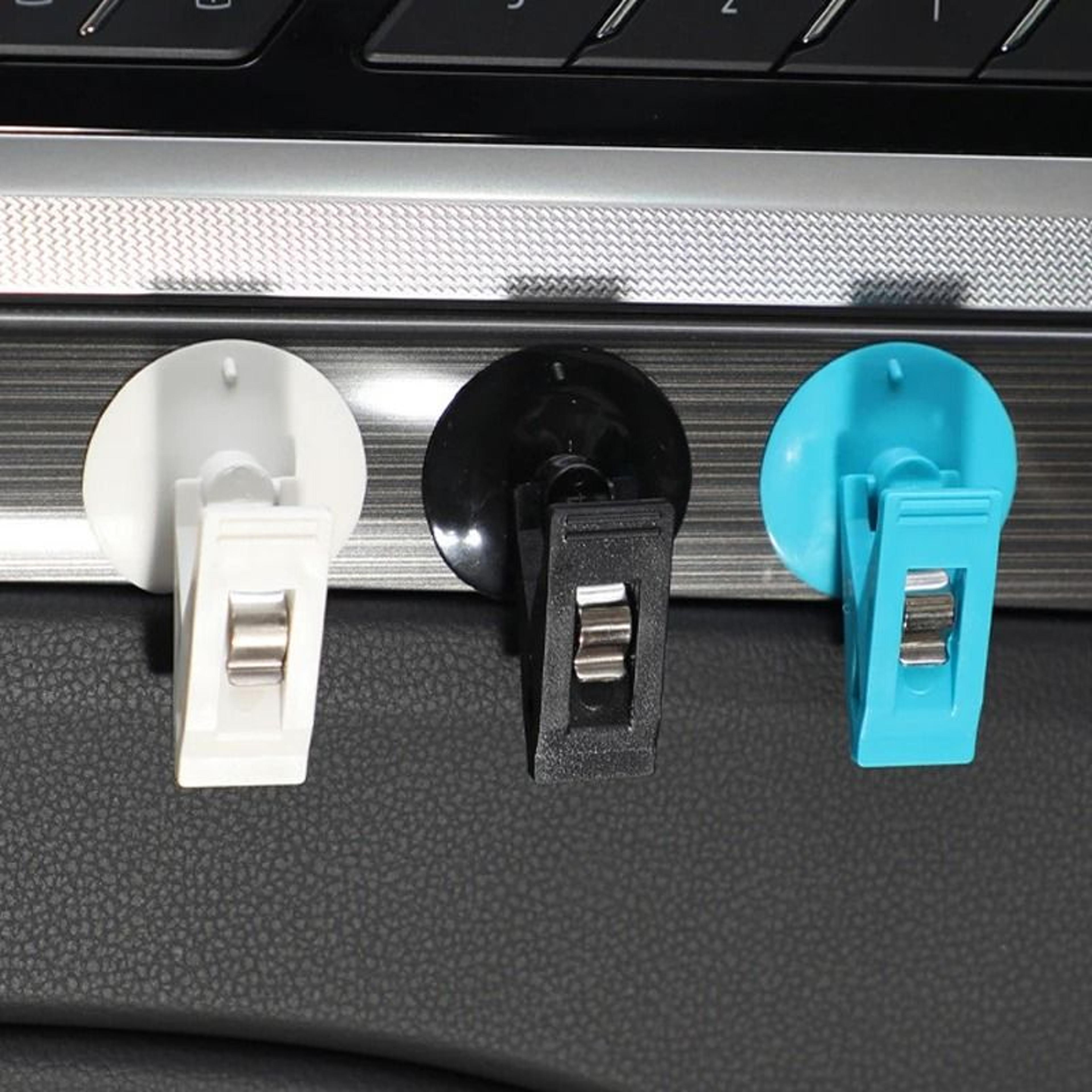 24PCS Car Suction Cup Clips Removable Window Ticket And Card Holders 8