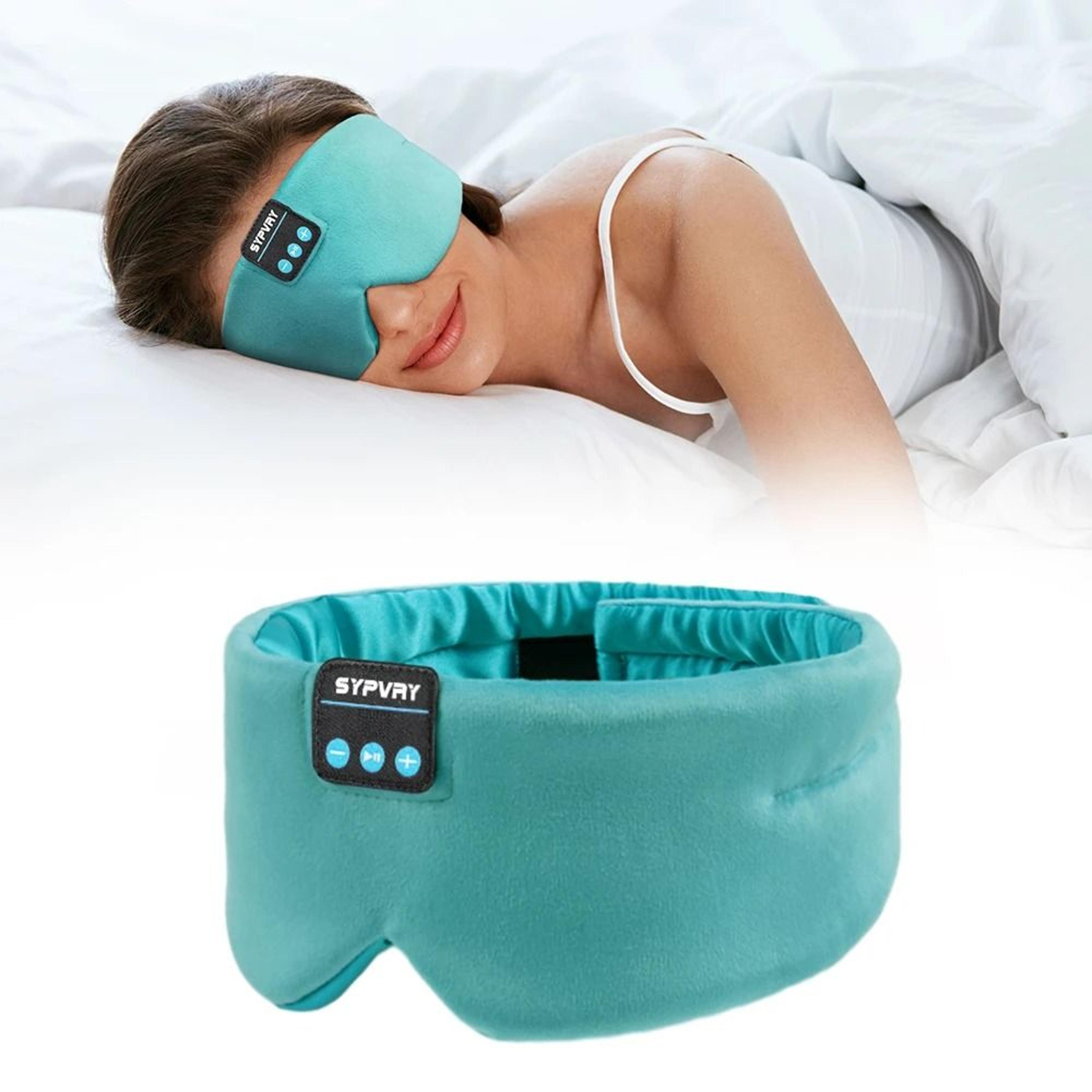 soft bluetooth sleep mask headphones adjustable silk eye mask with built in speakers