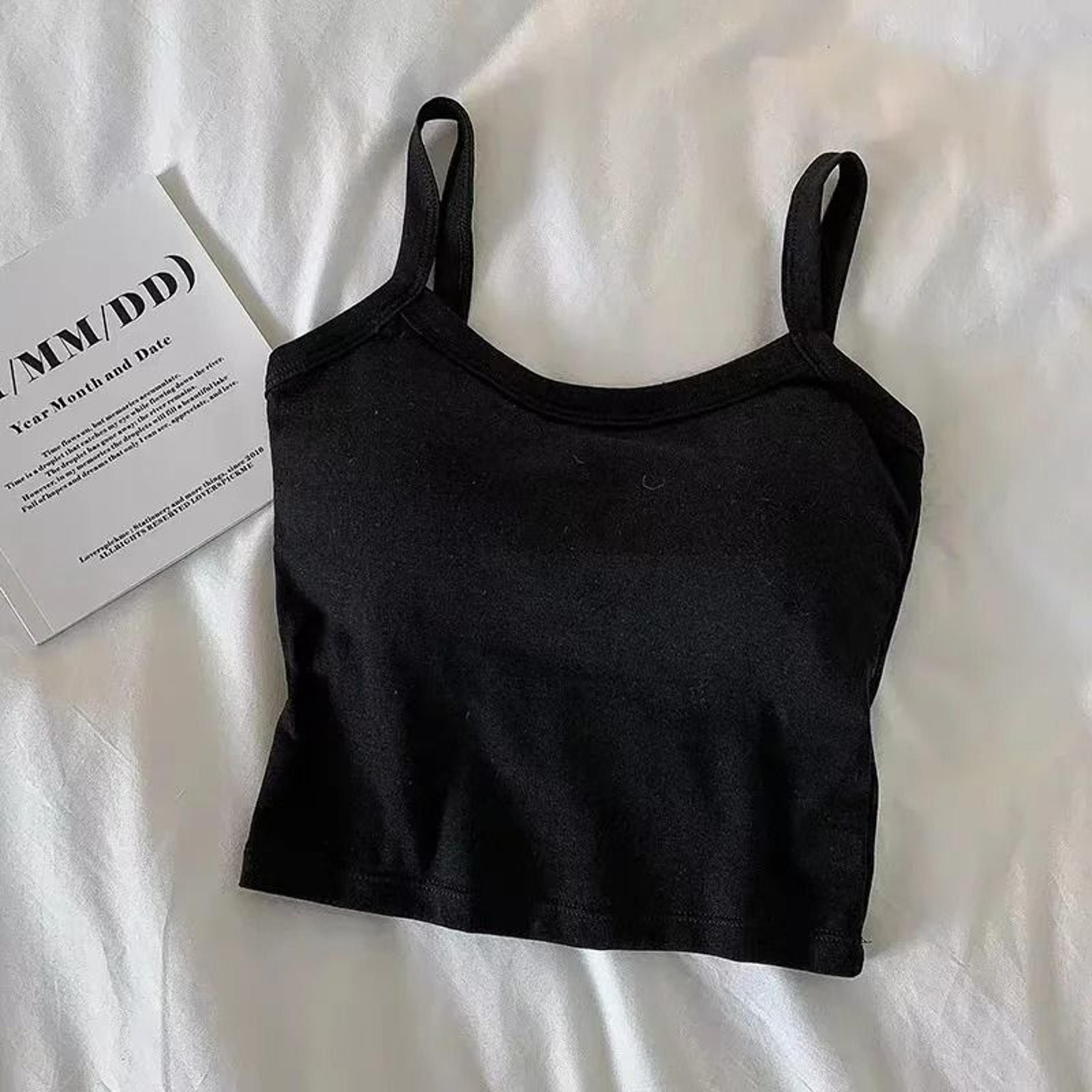 Womens Seamless Crop Camisole High Stretch Sleeveless Basic Tank Top 3