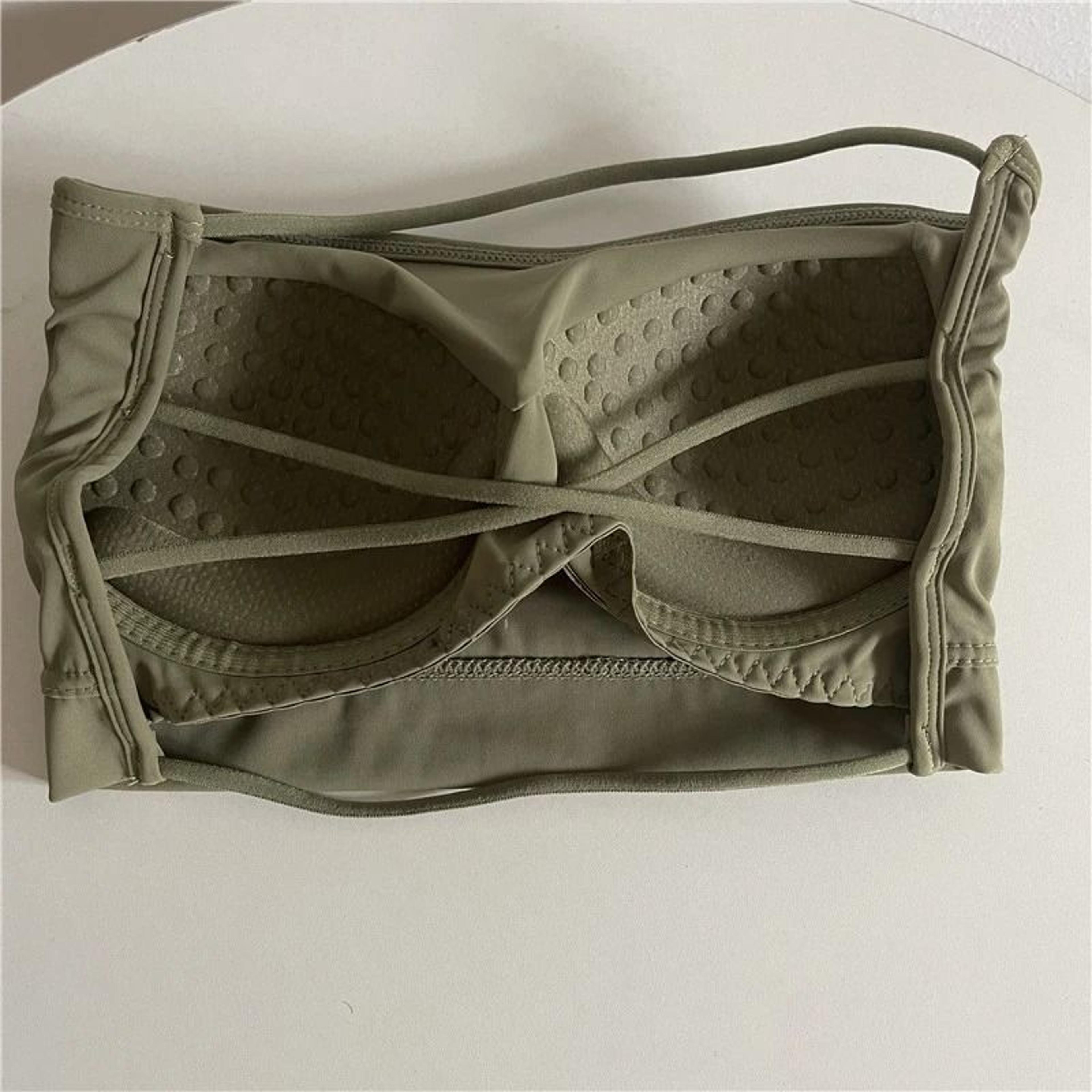 Womens Ice Silk Strapless Bra Seamless Padded Push Up Tube Top 4