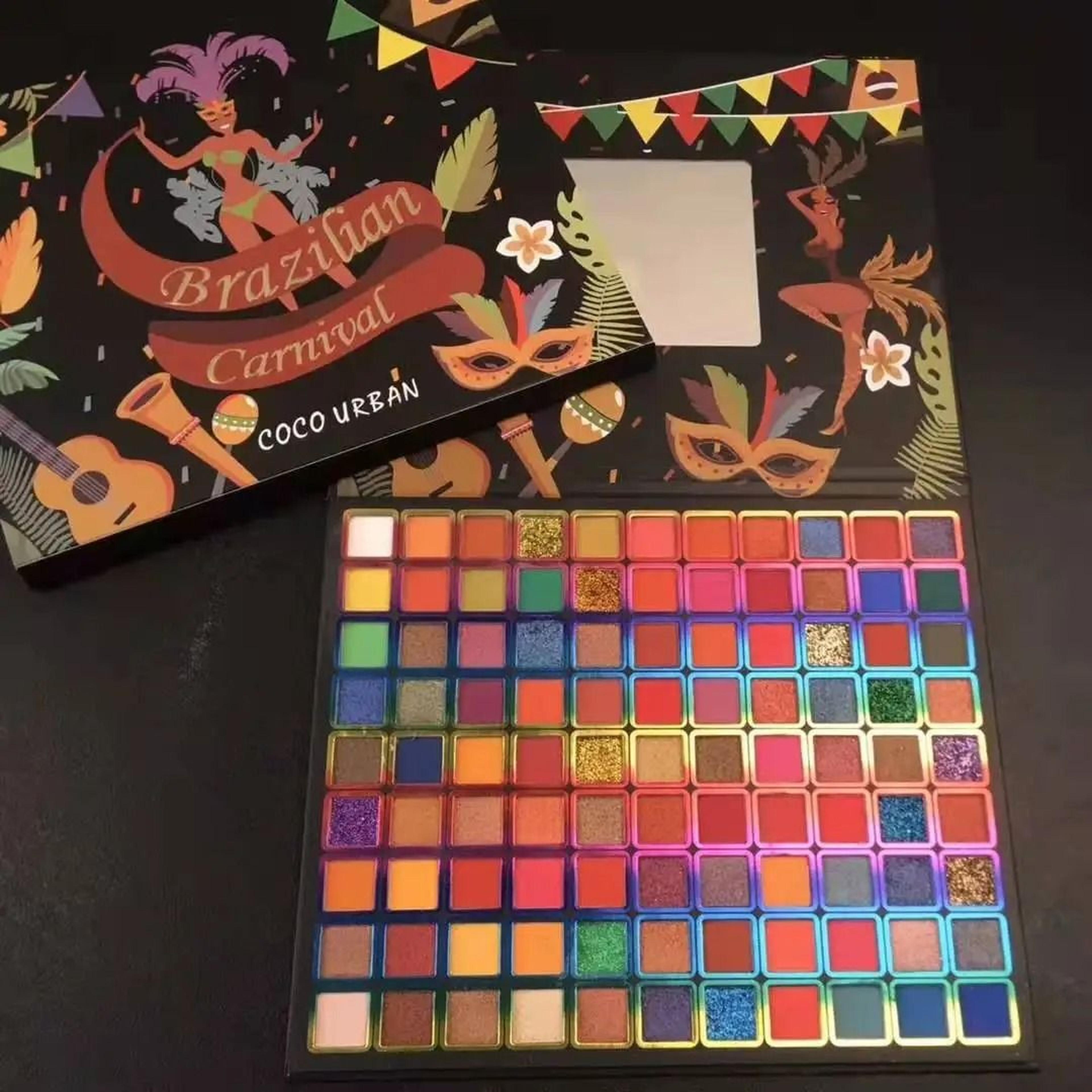 96 Color Neon Eyeshadow Palette Matte Shimmer Glitter Stage Makeup 3