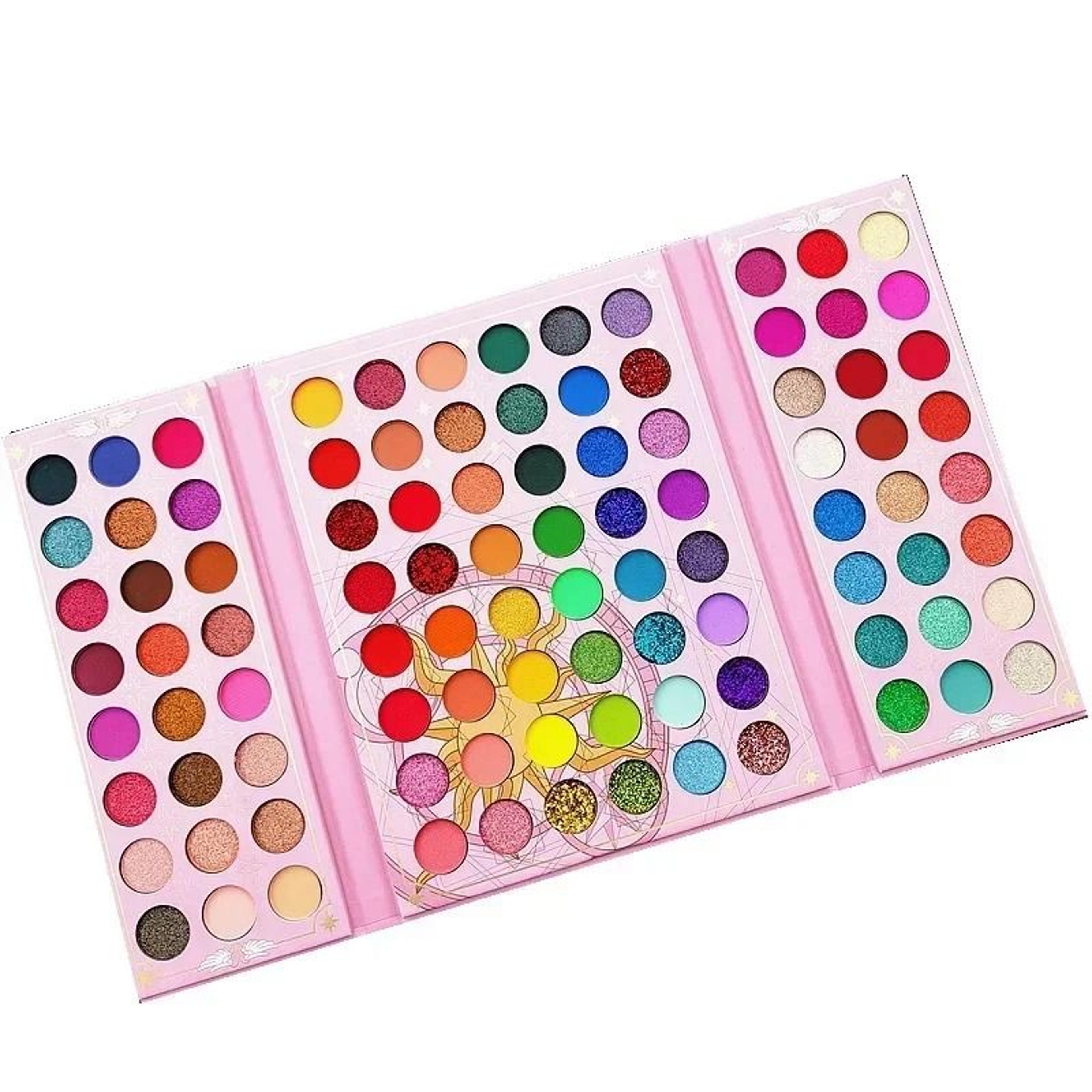 96 Color Neon Eyeshadow Palette Matte Shimmer Glitter Stage Makeup 8