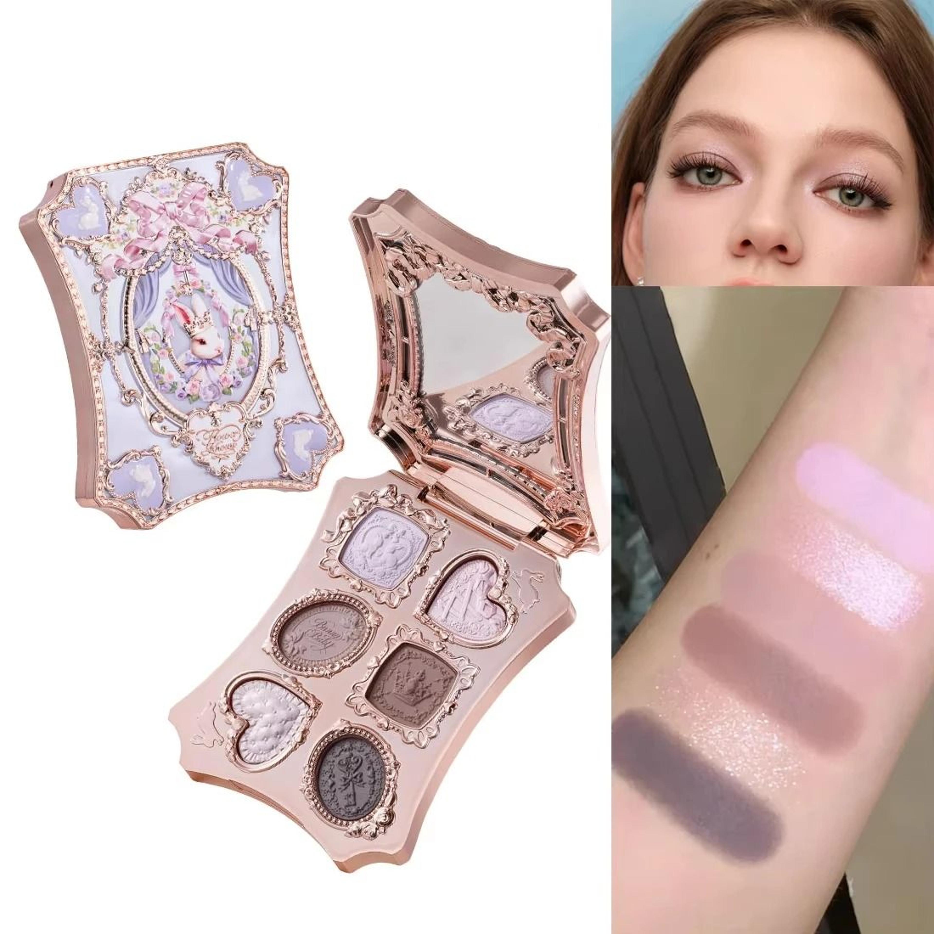 Strawberry Cupid All In One Face Palette Blush Highlighter Eyeshadow Makeup 3