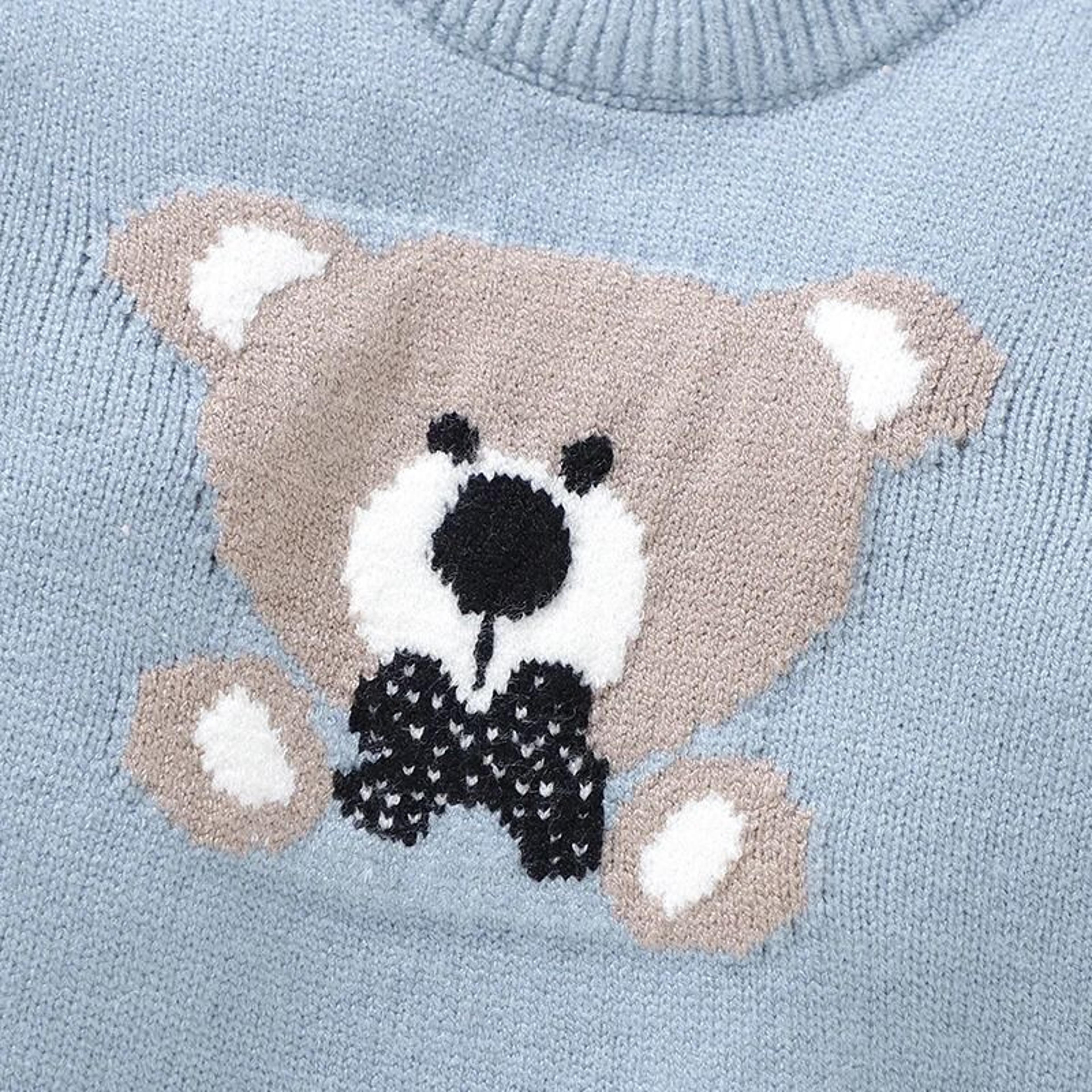 Baby Boy Knitted Romper And Hat Set Long Sleeve Newborn 2 Piece Outfit 2