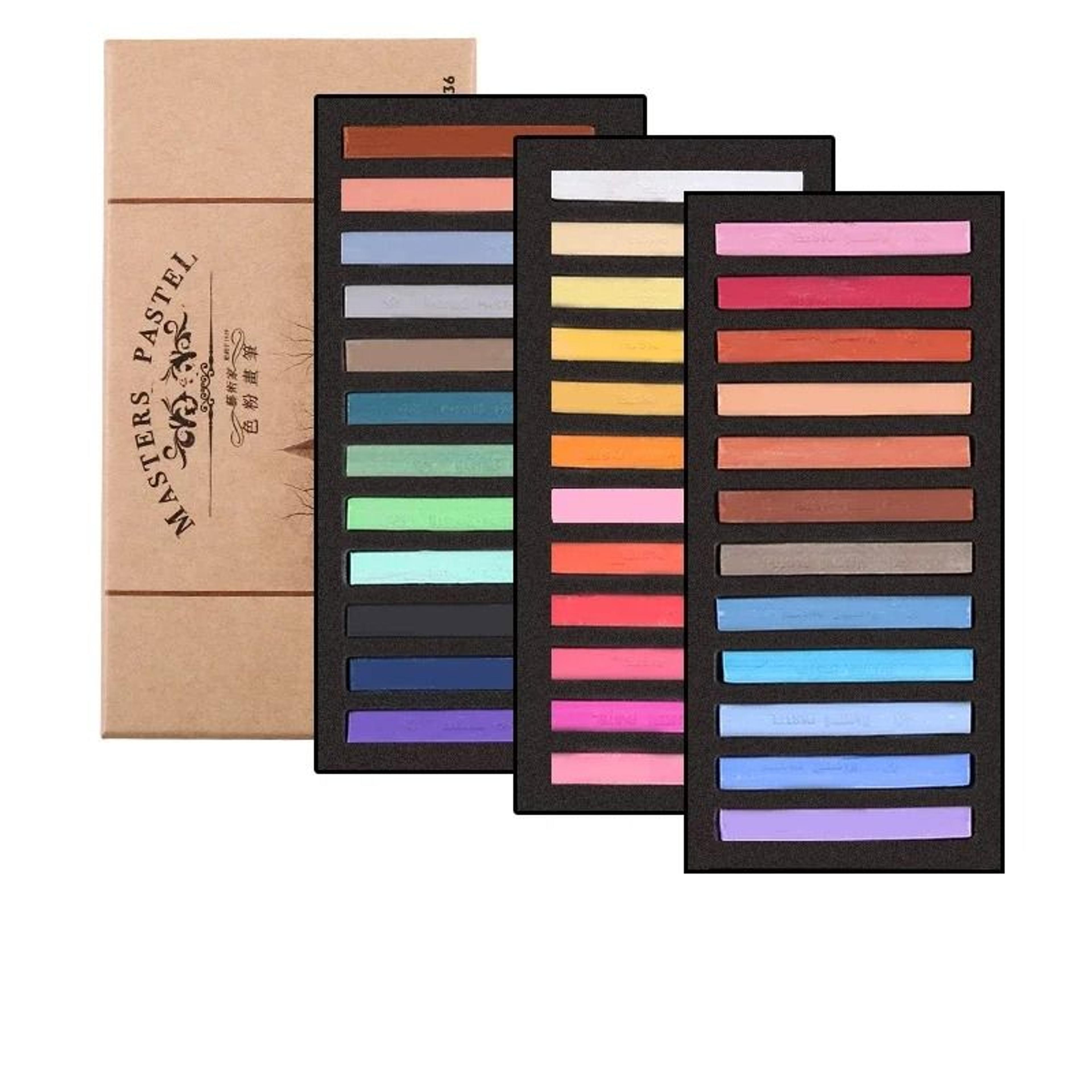 12 To 48 Color Soft Pastel Chalk Set Blendable Drawing And Shading Sticks 3