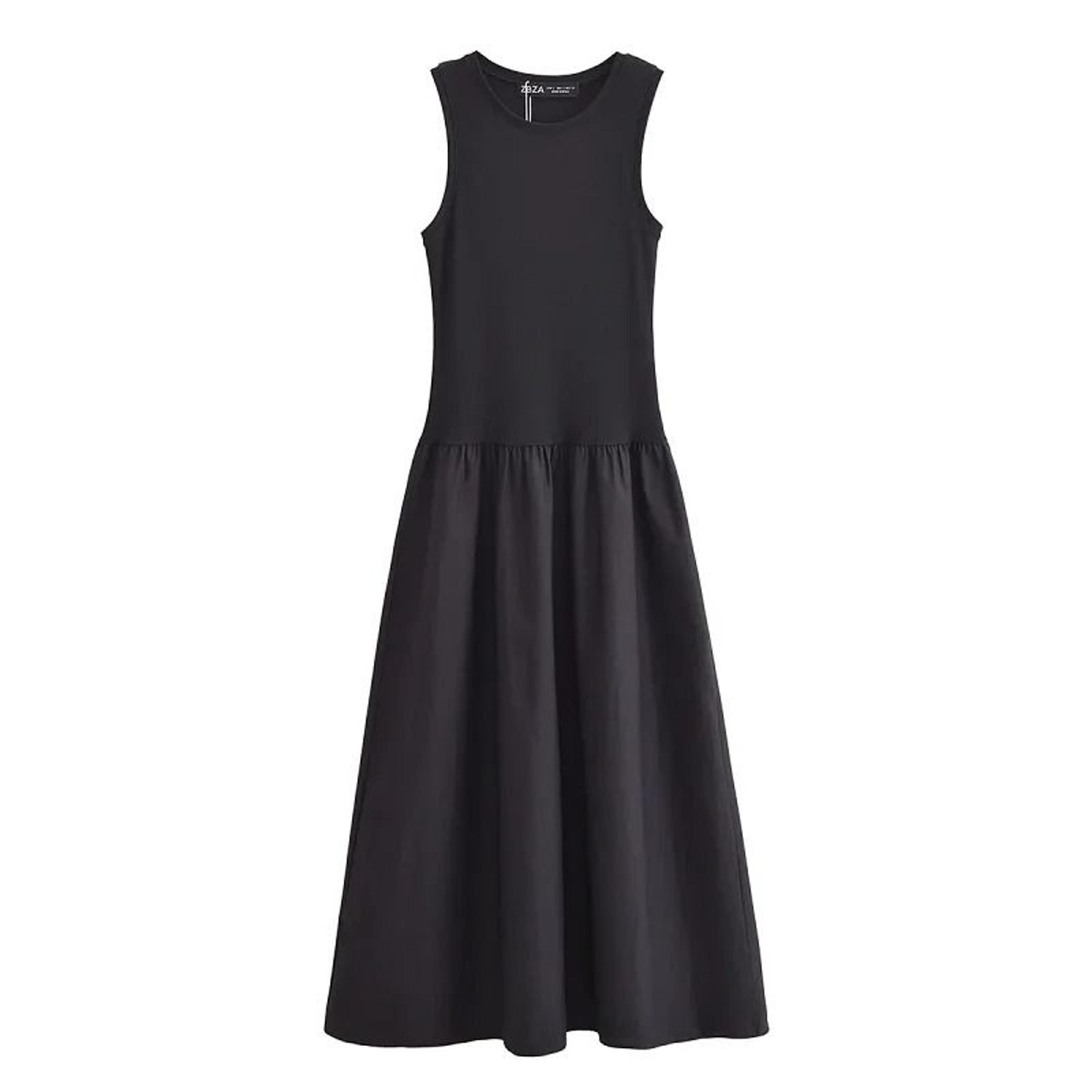 Womens Sleeveless Maxi Dress Elegant Khaki Black Y2K Casual Party Dress 6