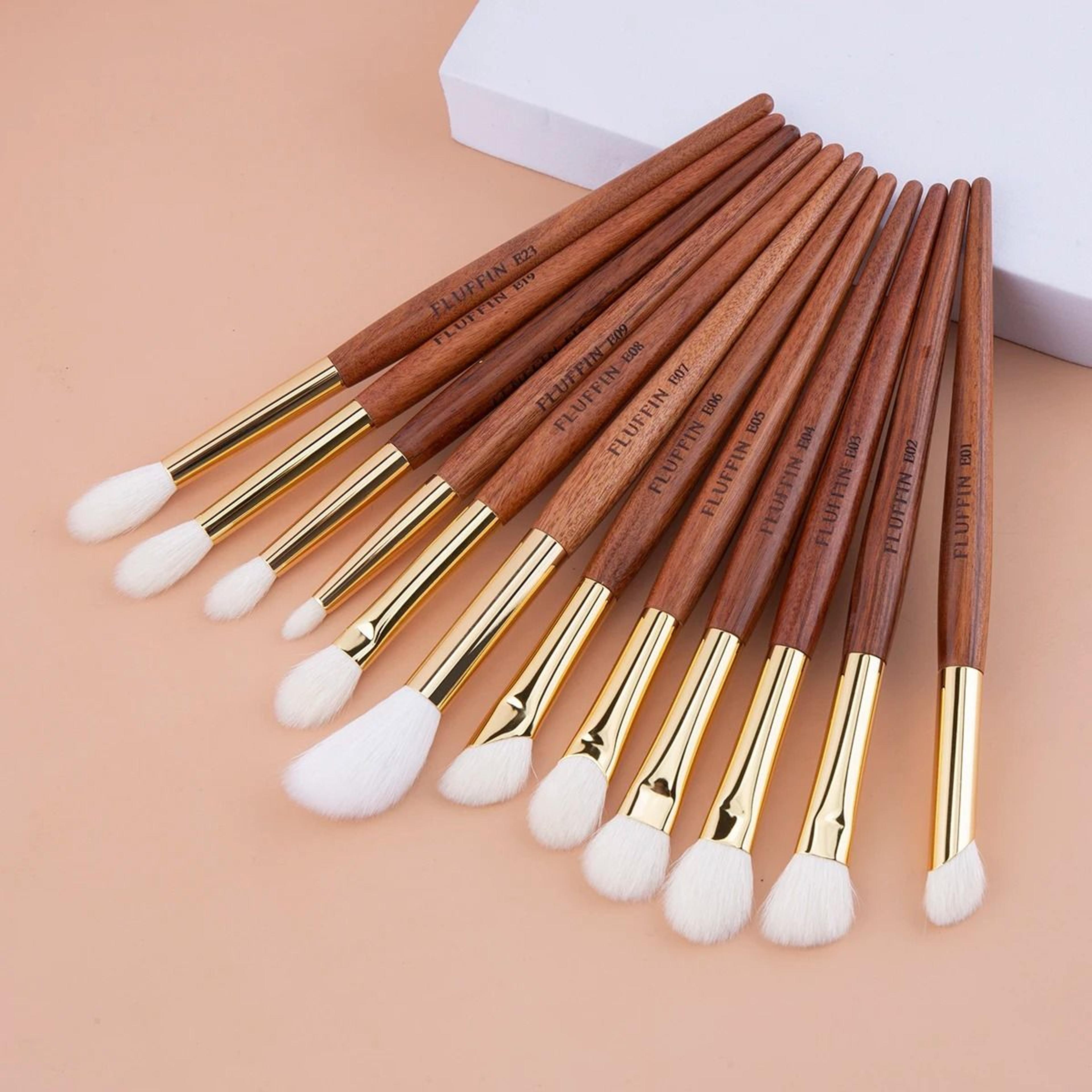 professional goat hair crease brush flame tip eyeshadow blending brush