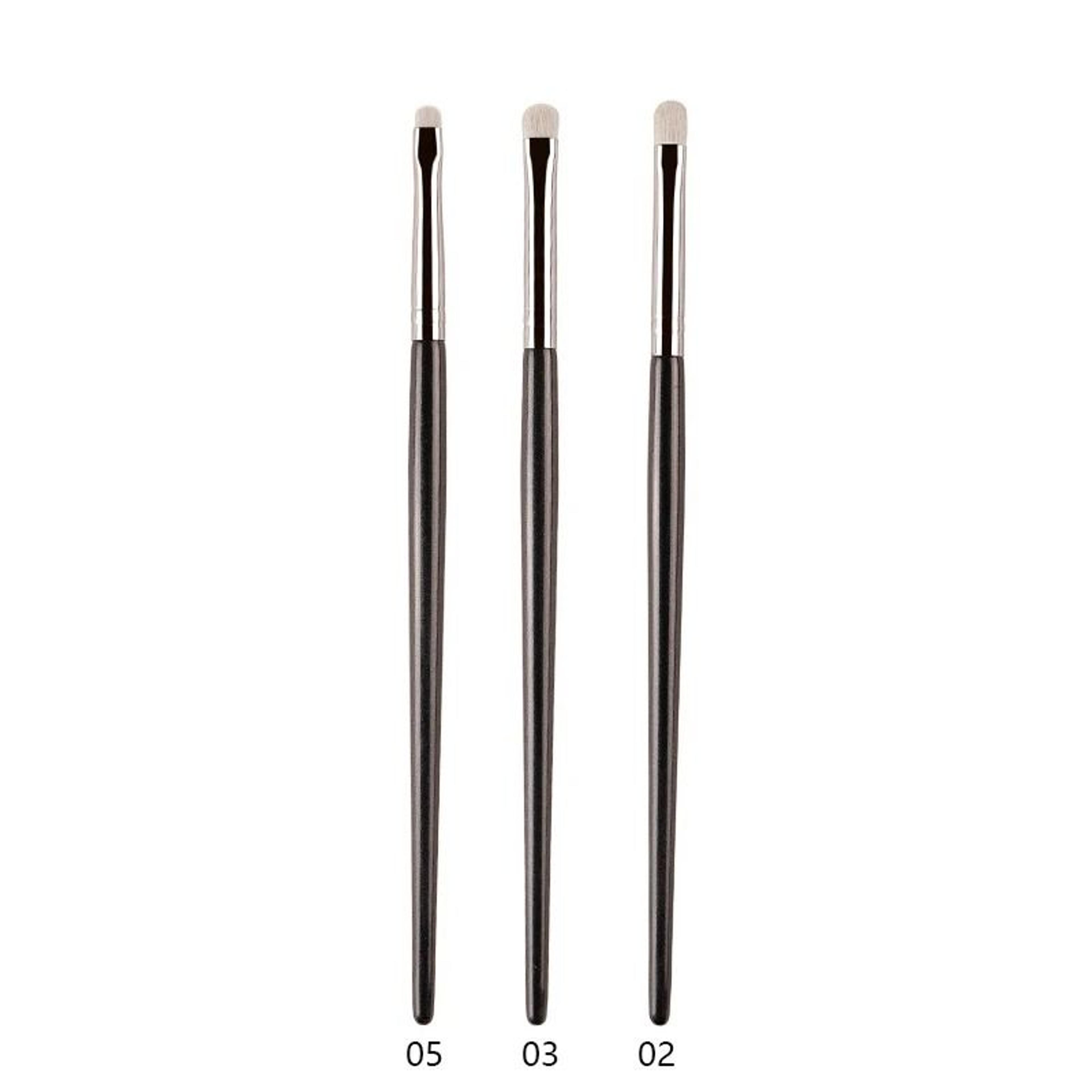 Professional White Pony Hair Eyeshadow Brush Precision Smudge Crease Detail Brush 18