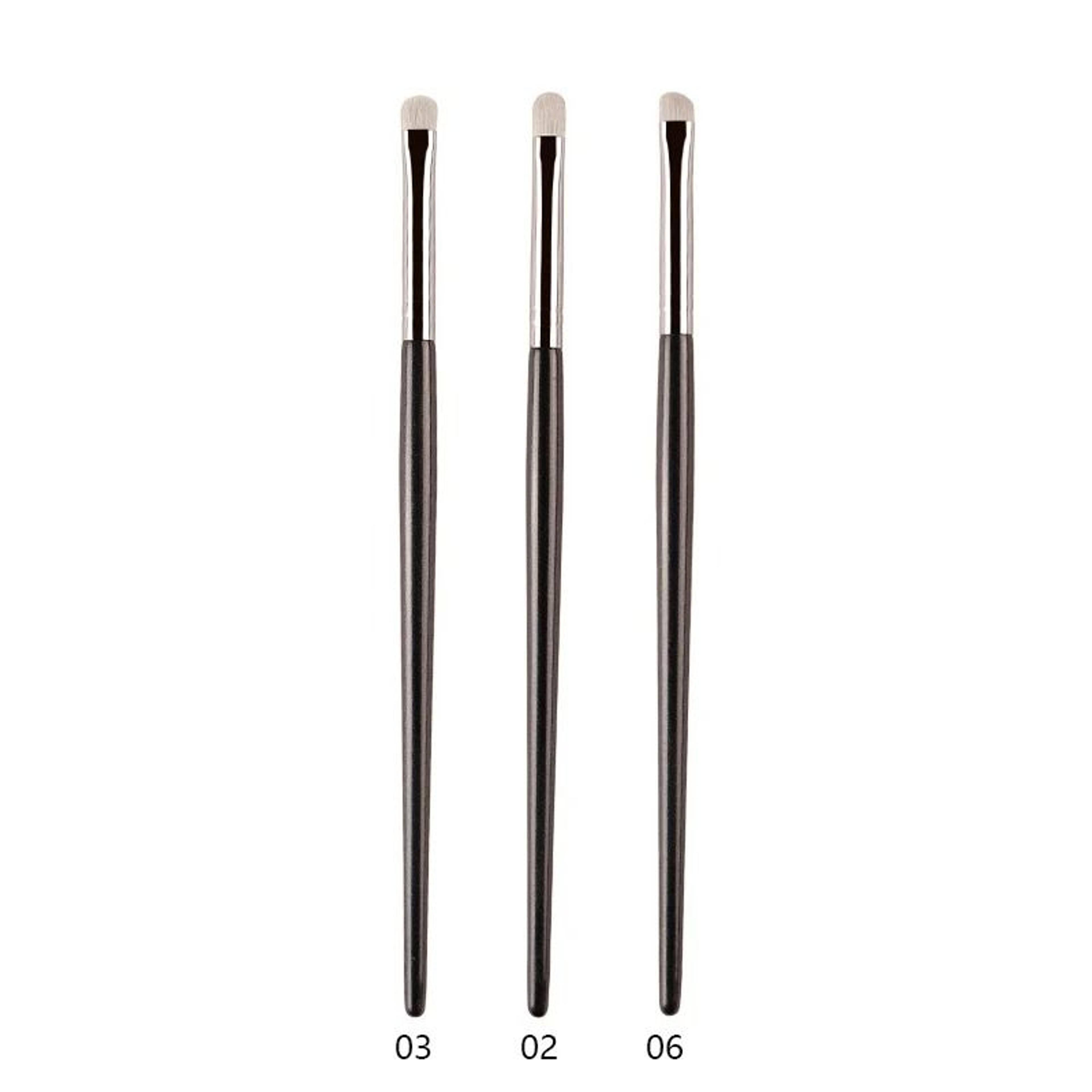 Professional White Pony Hair Eyeshadow Brush Precision Smudge Crease Detail Brush 17