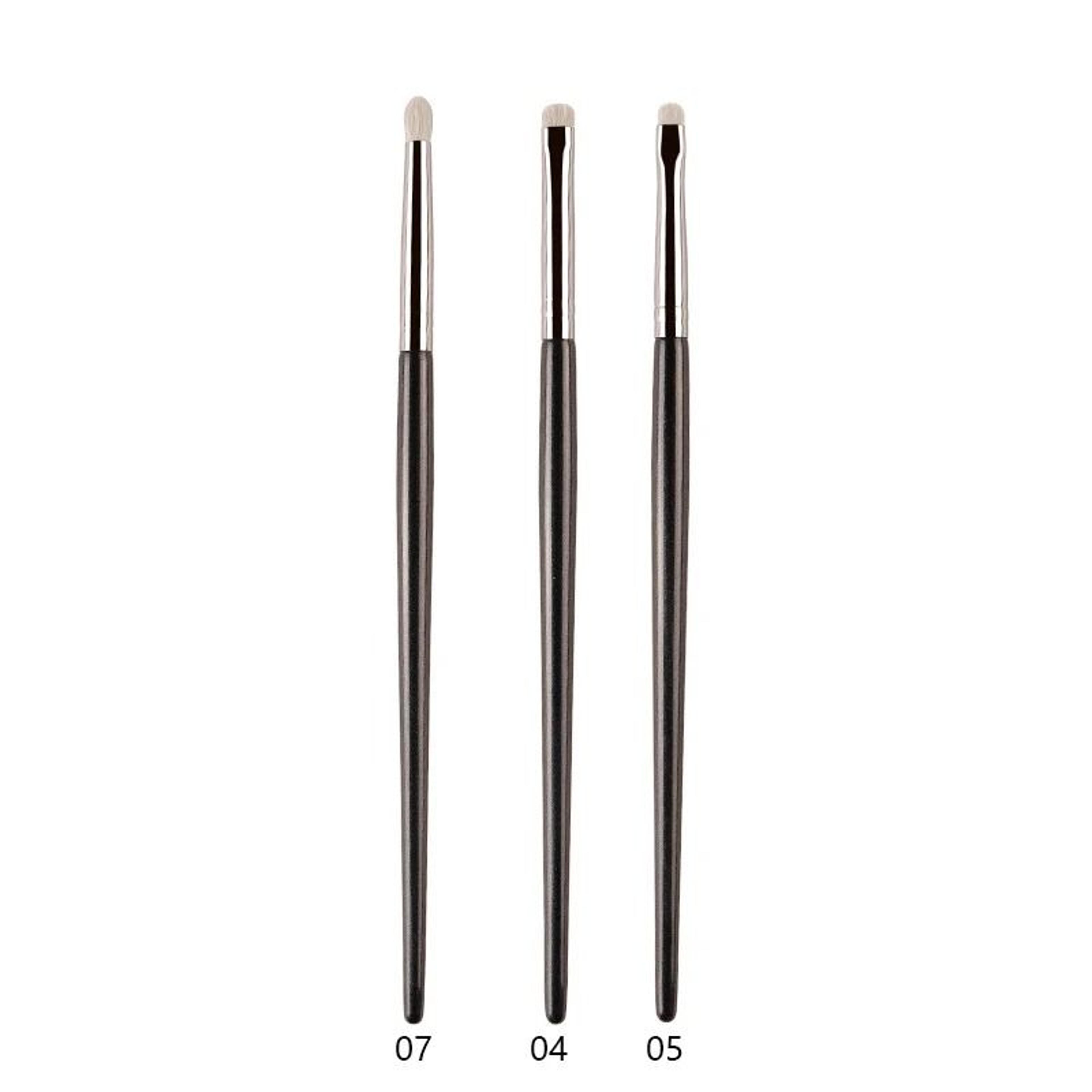 Professional White Pony Hair Eyeshadow Brush Precision Smudge Crease Detail Brush 14