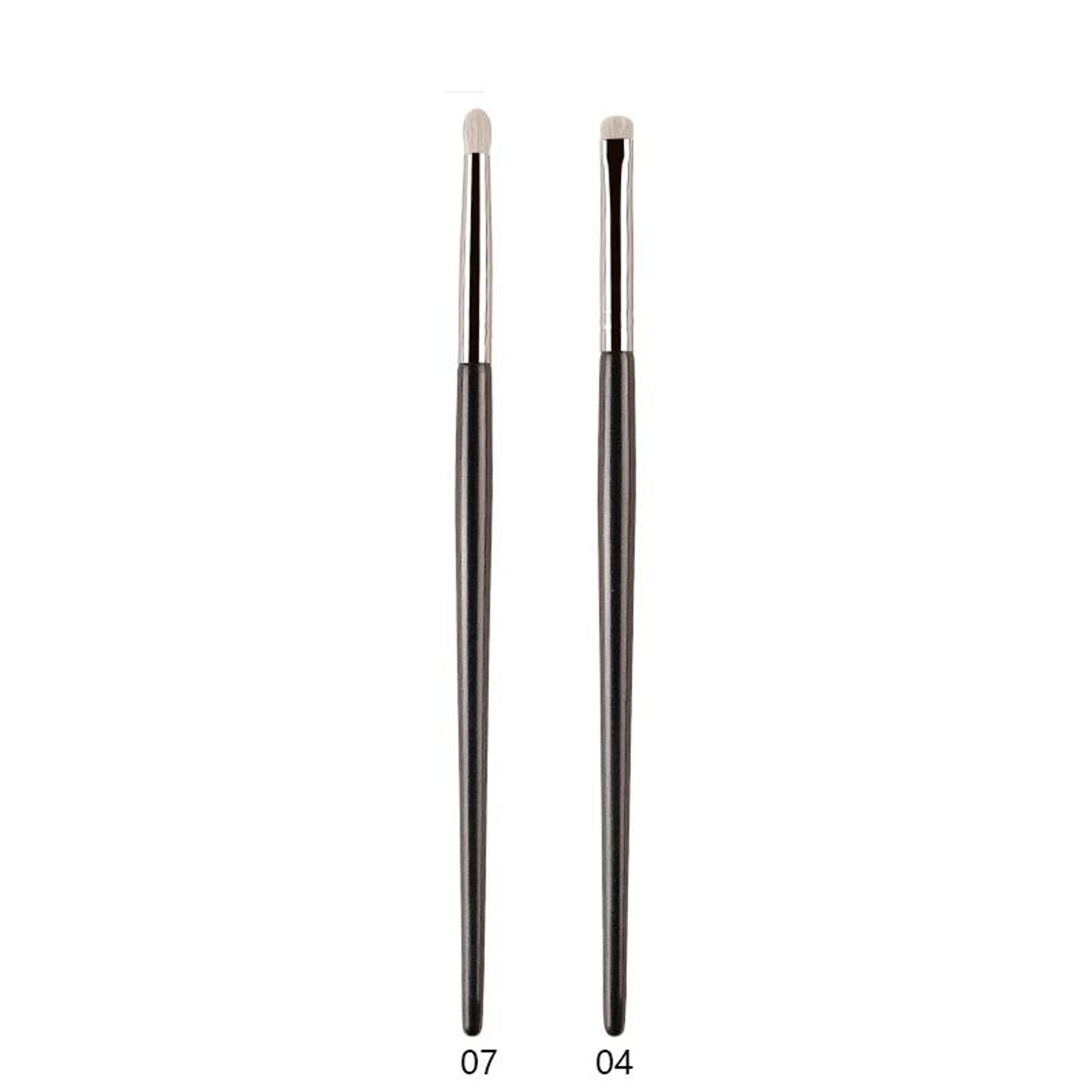 Professional White Pony Hair Eyeshadow Brush Precision Smudge Crease Detail Brush 9