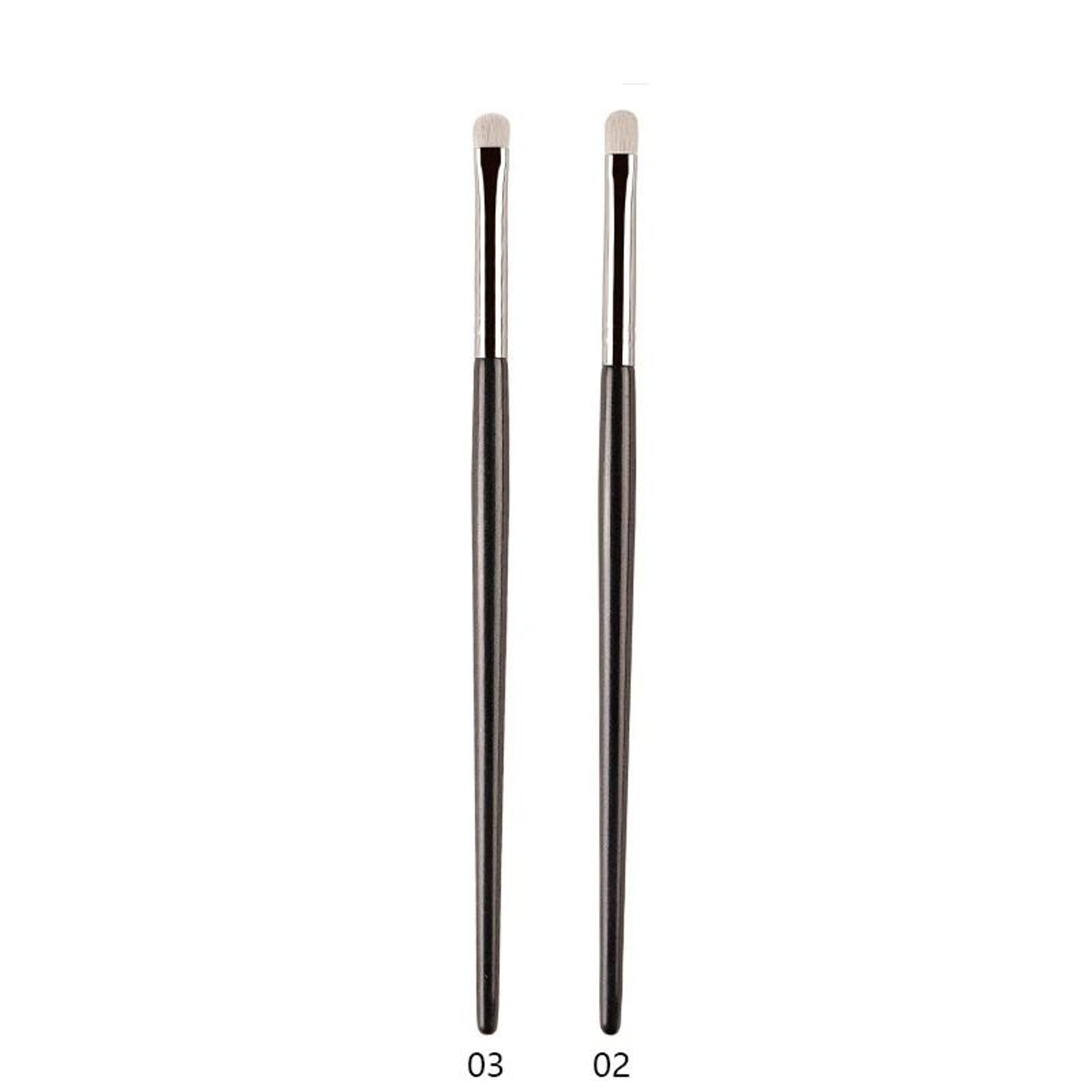 Professional White Pony Hair Eyeshadow Brush Precision Smudge Crease Detail Brush 12