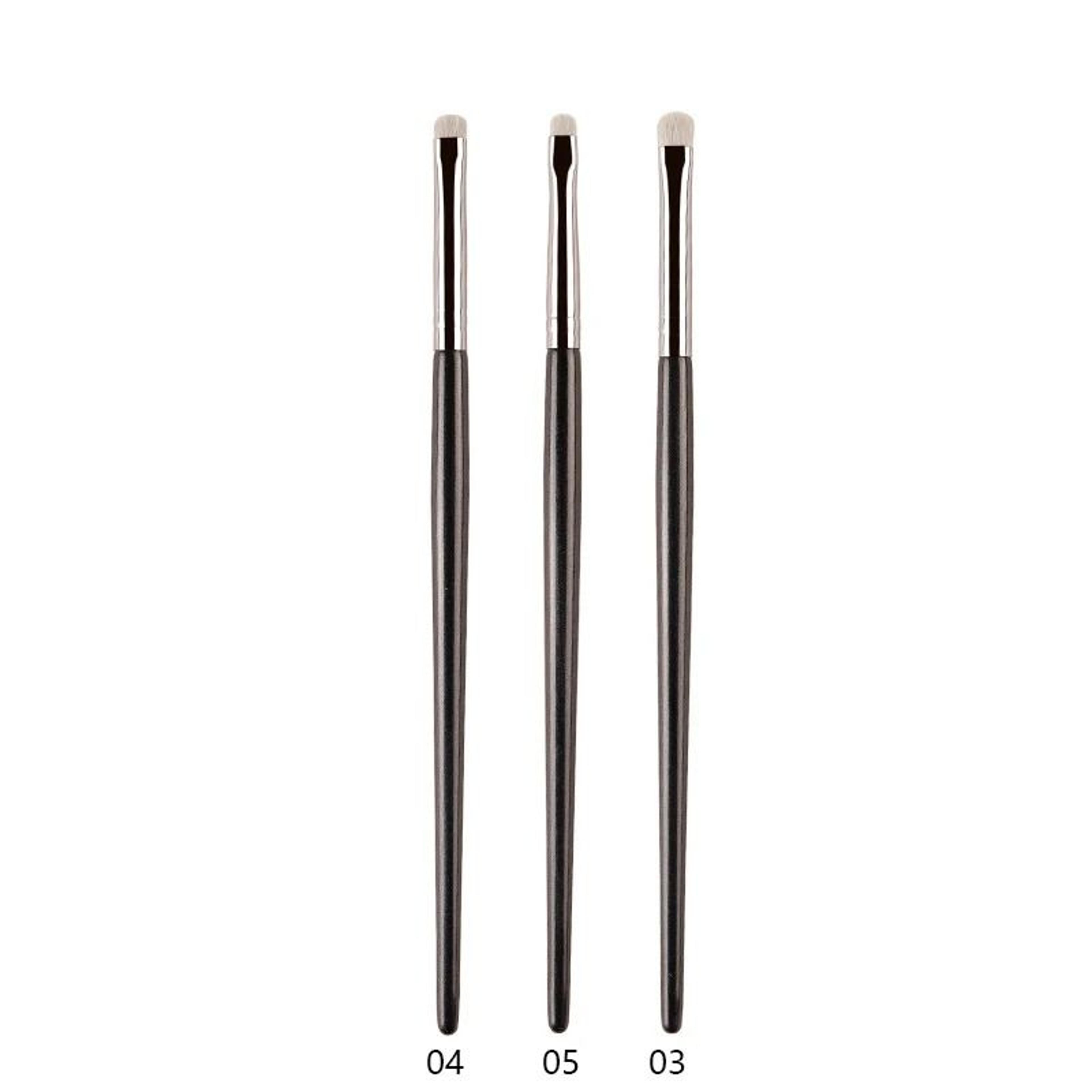 Professional White Pony Hair Eyeshadow Brush Precision Smudge Crease Detail Brush 16
